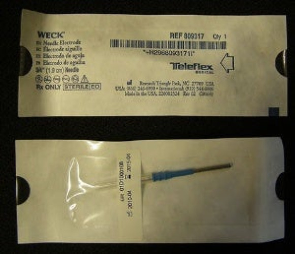 Teleflex Medical - 809317 Needle Electrode Weck® Stainless Steel Sterile Needle Tip Disposable