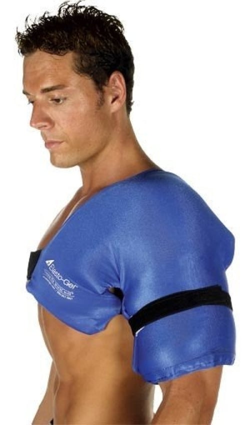 Southwest Technologies - SW9001 Hot / Cold Therapy Wrap Elasto-Gel™ Shoulder One Size Fits Most 16 X 24 Inch Poly-Cotton / Elasto-Gel™ Reusable