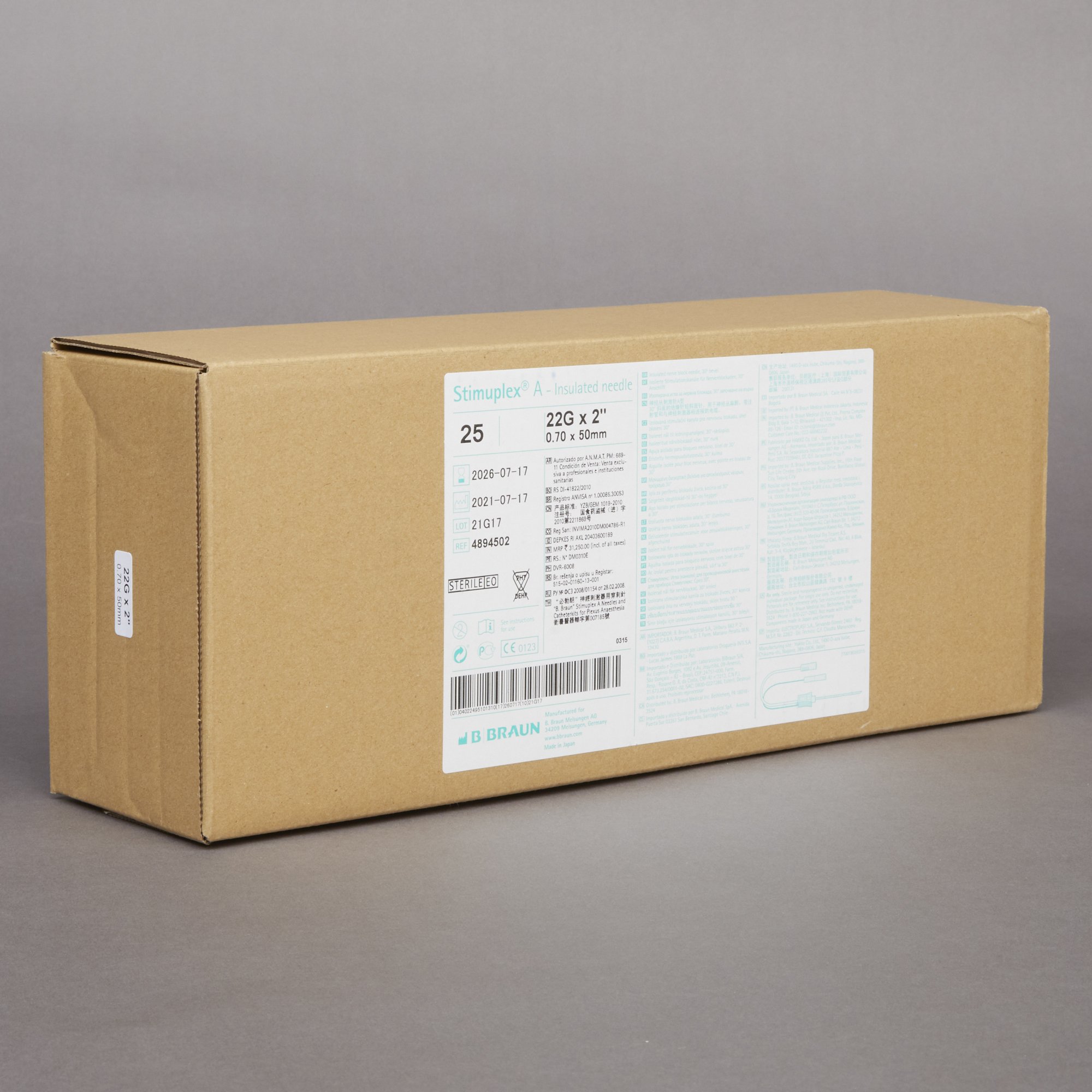 B. Braun - 4894502 Stimuplex® A Peripheral Nerve Block Needle