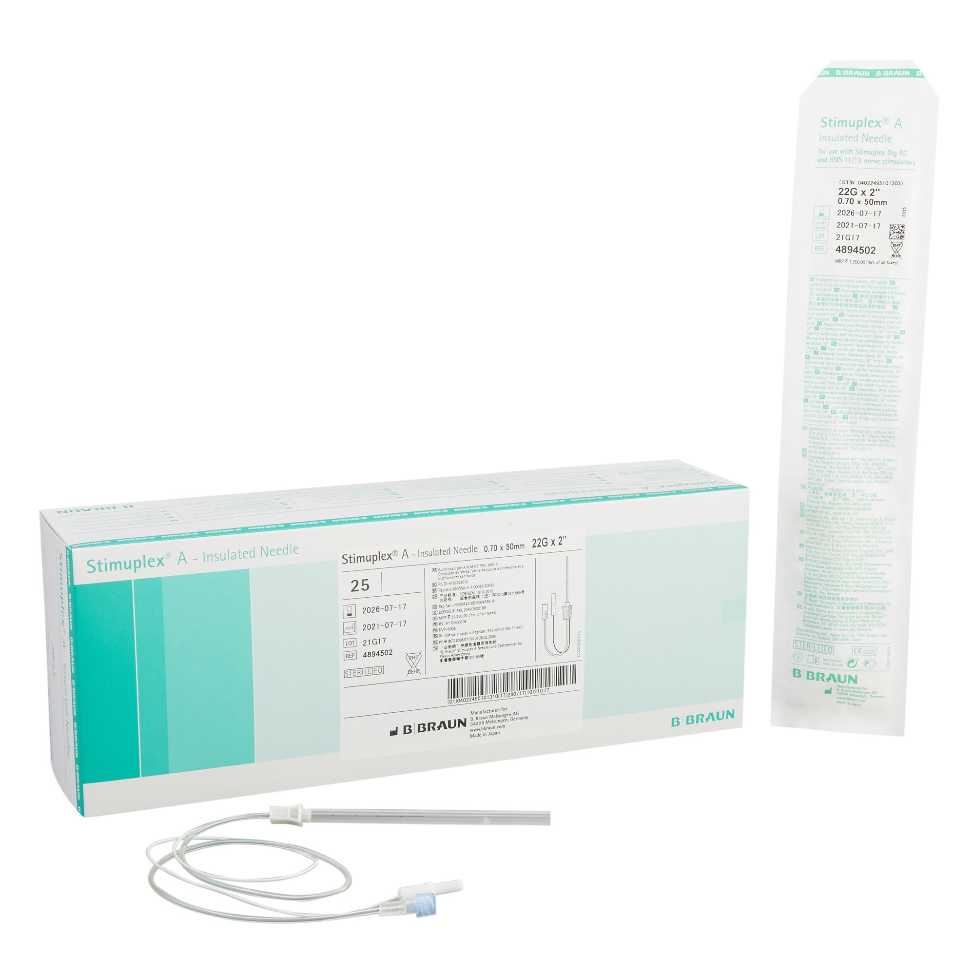 B. Braun - 4894502 Stimuplex® A Peripheral Nerve Block Needle