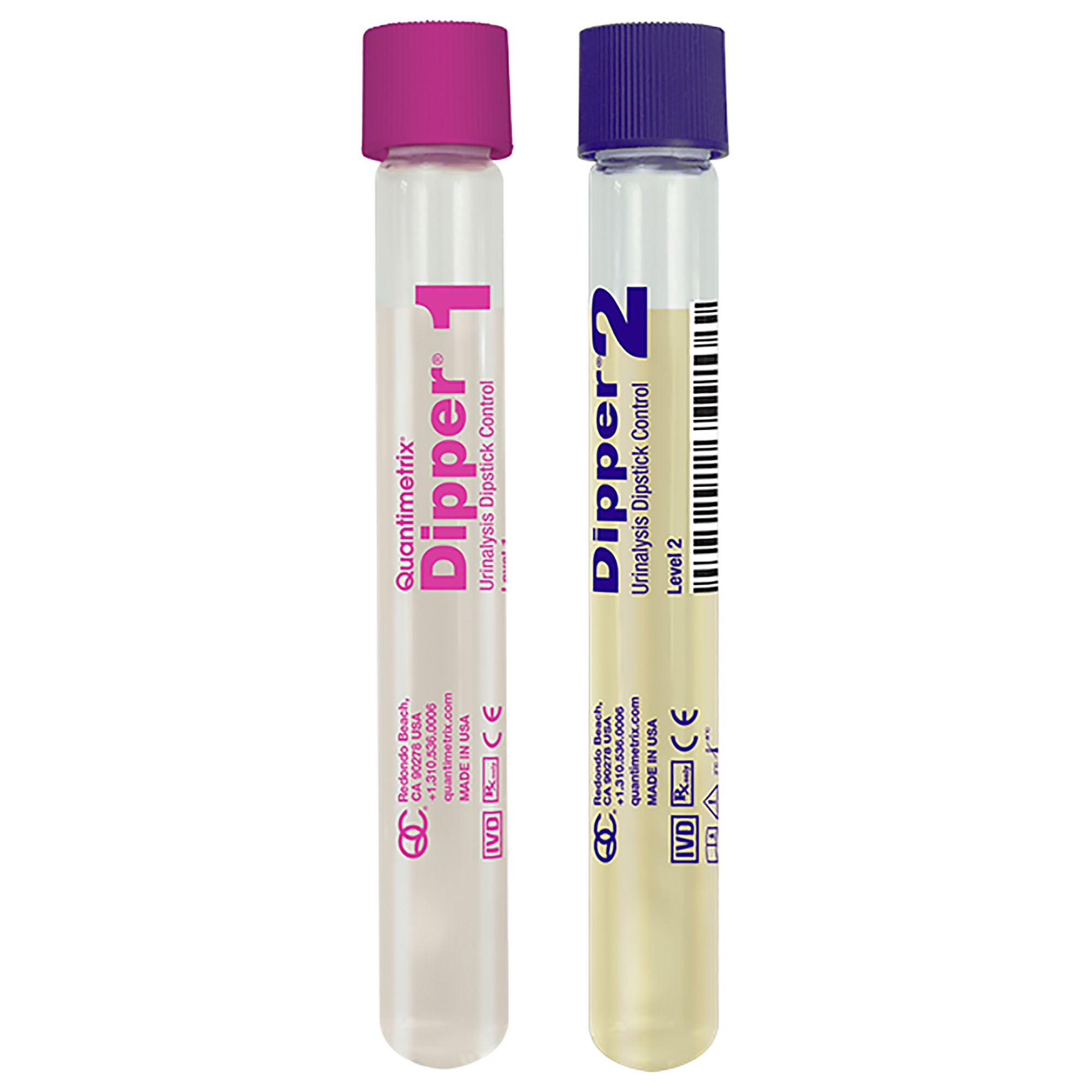 Quantimetrix - 1440-01 Urine Chemistry Control Set Dipper® Urinalysis Dipstick Testing 2 Levels 6 X 15 mL