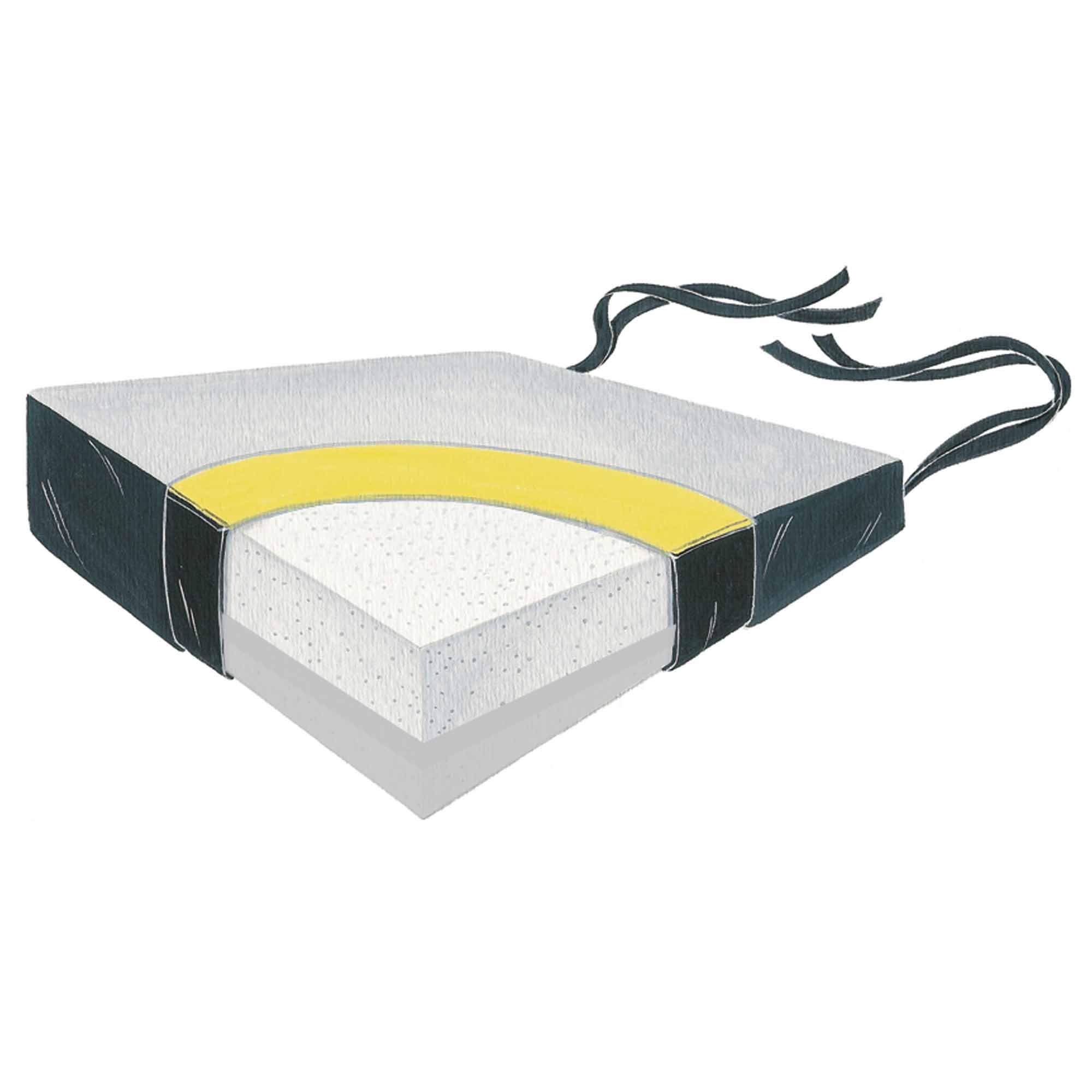 Skil-Care - 754041 SkiL-Care™ Wheelchair Wedge Seat Cushion