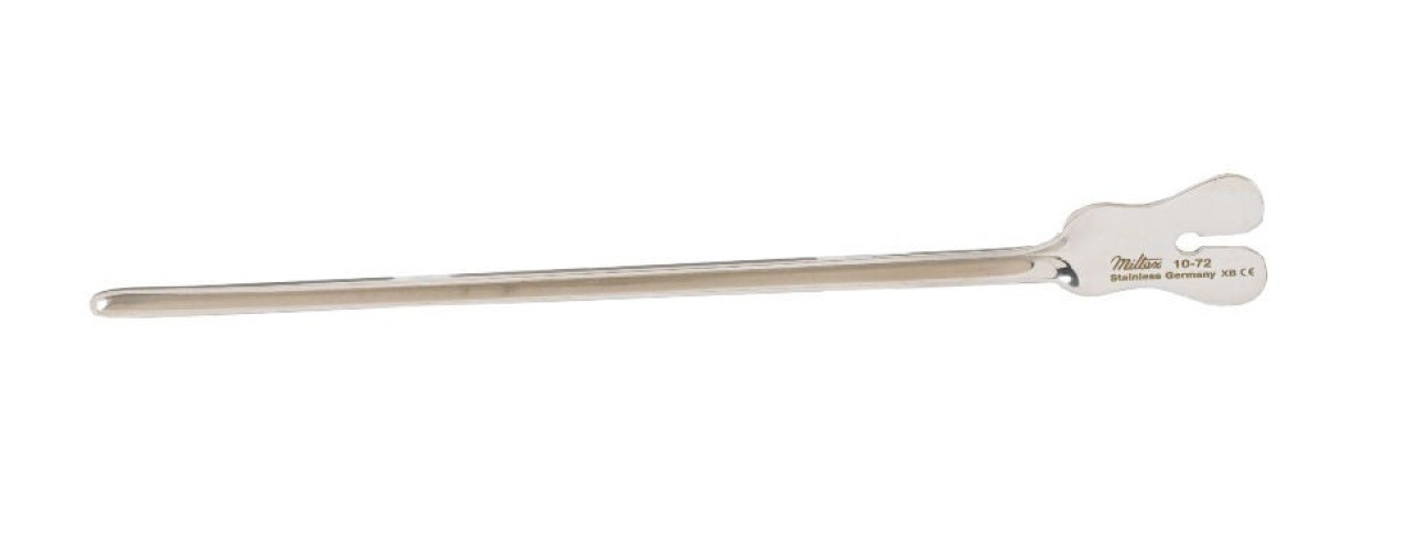 Integra Lifesciences - 10-72 Grooved Director and Tongue Tie Miltex® 5-1/2 Inch Length Plain End NonSterile
