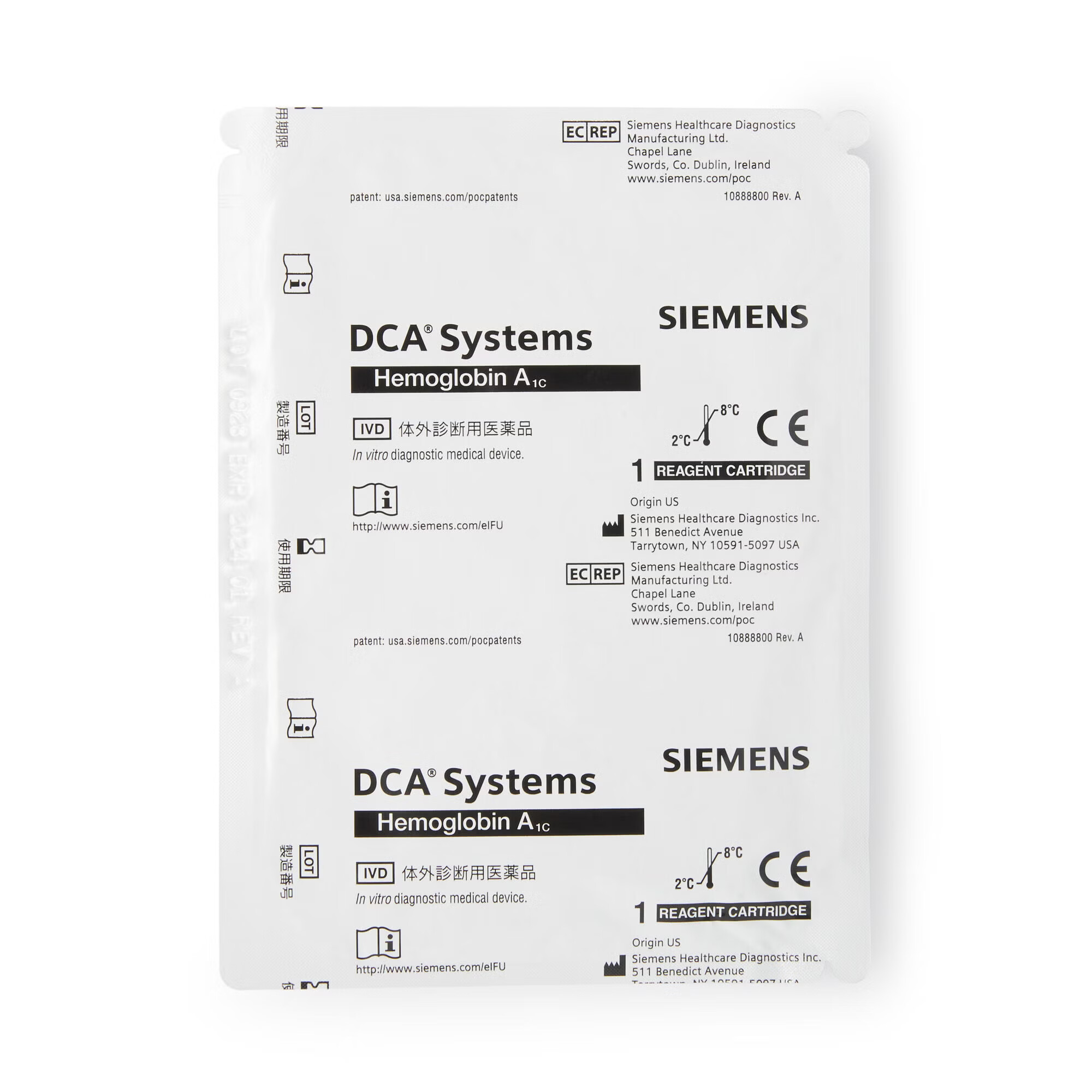 Siemens - 10311134 HbA1c Test Kit DCA™ Systems HbA1c Test 10 Tests CLIA Waived
