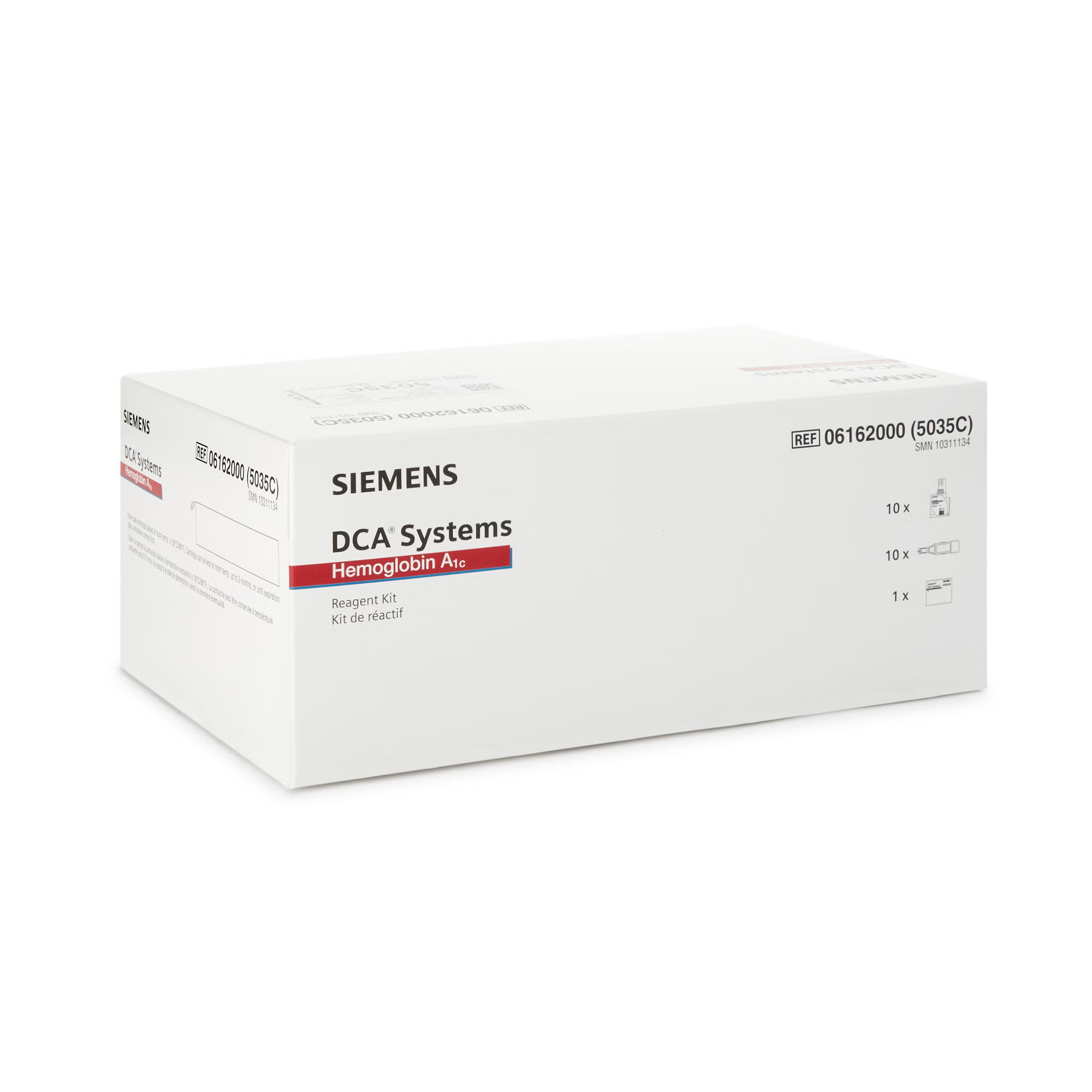 Siemens - 10311134 HbA1c Test Kit DCA™ Systems HbA1c Test 10 Tests CLIA Waived