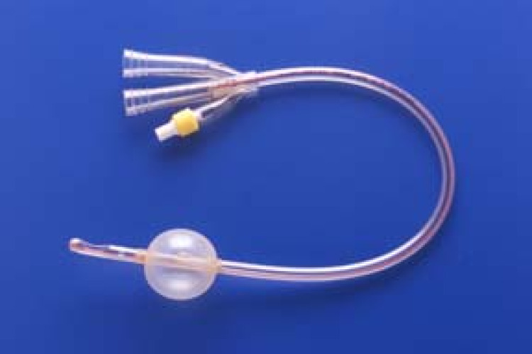 Teleflex LLC - 664176-000220 Foley Catheter Soft Simplastic® 3-Way Couvelaire Tip 30 cc Balloon 22 Fr. PVC
