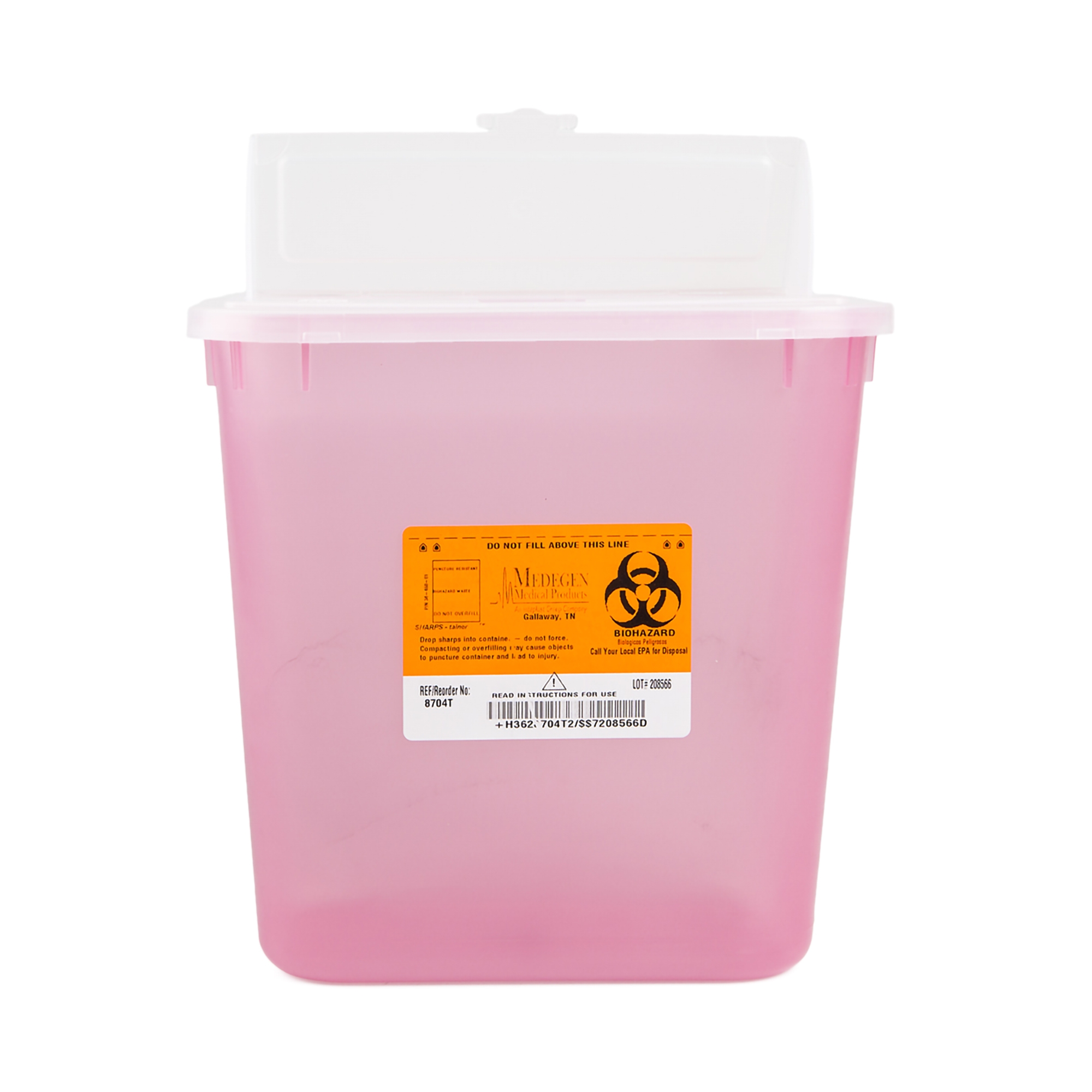 Medegen Medical Products LLC - 8704T Sharps® Multi-purpose Sharps Container