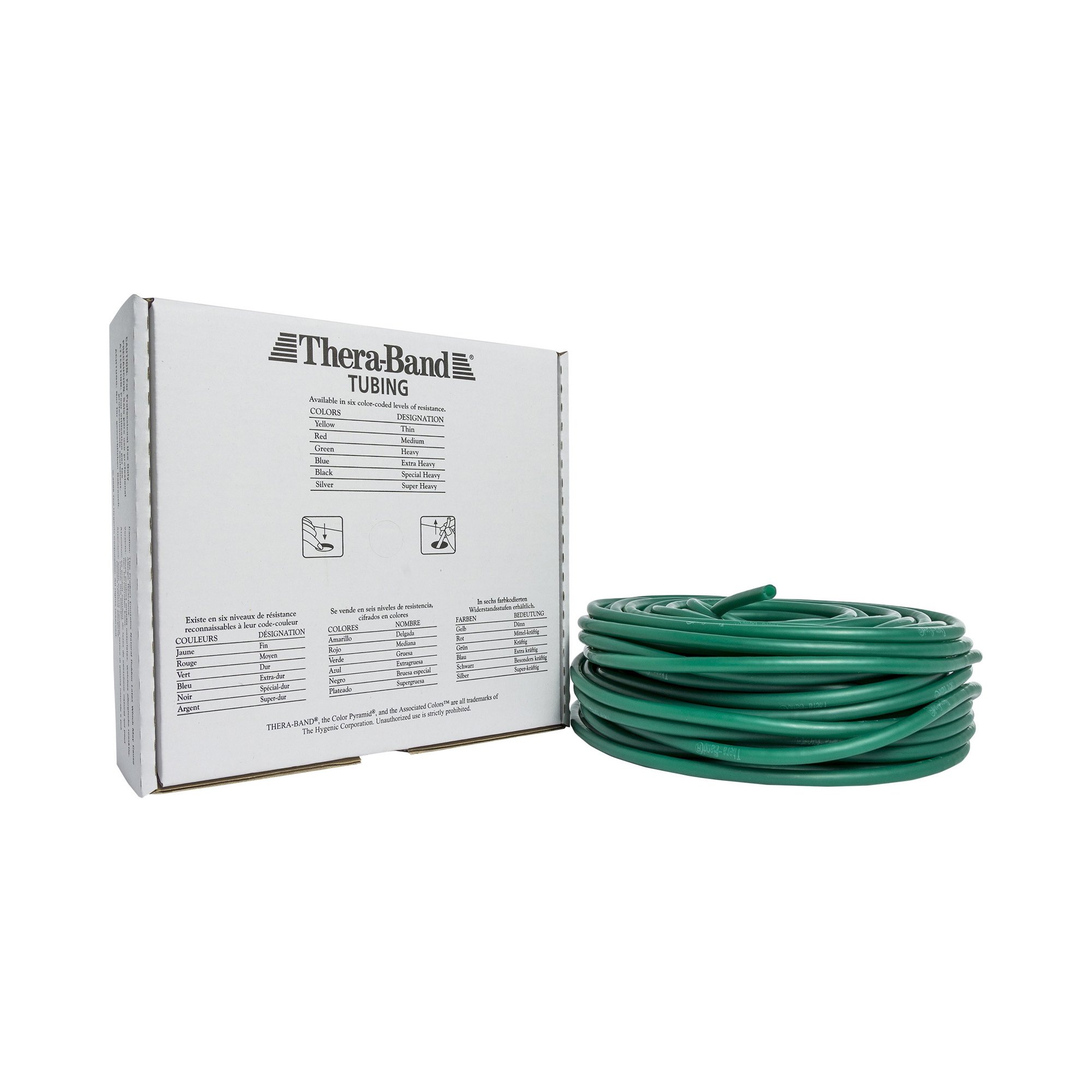 Performance Health 81184308 - TheraBand® Exercise Resistance Tubing, Green, 100', Medium-Heavy Resistance - 1/Pack