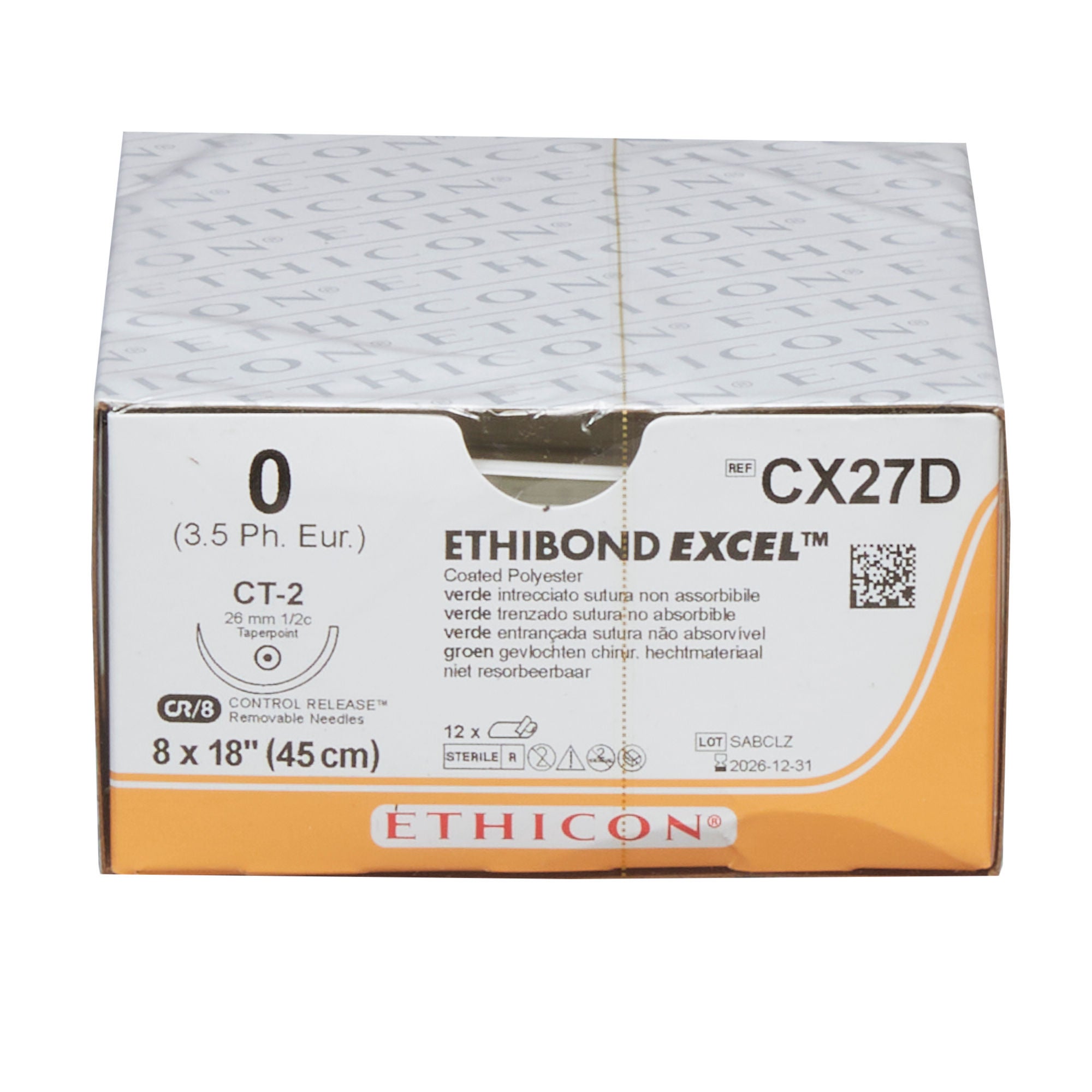 J & J Healthcare Systems - CX27D Ethibond™ Excel Suture with Needle