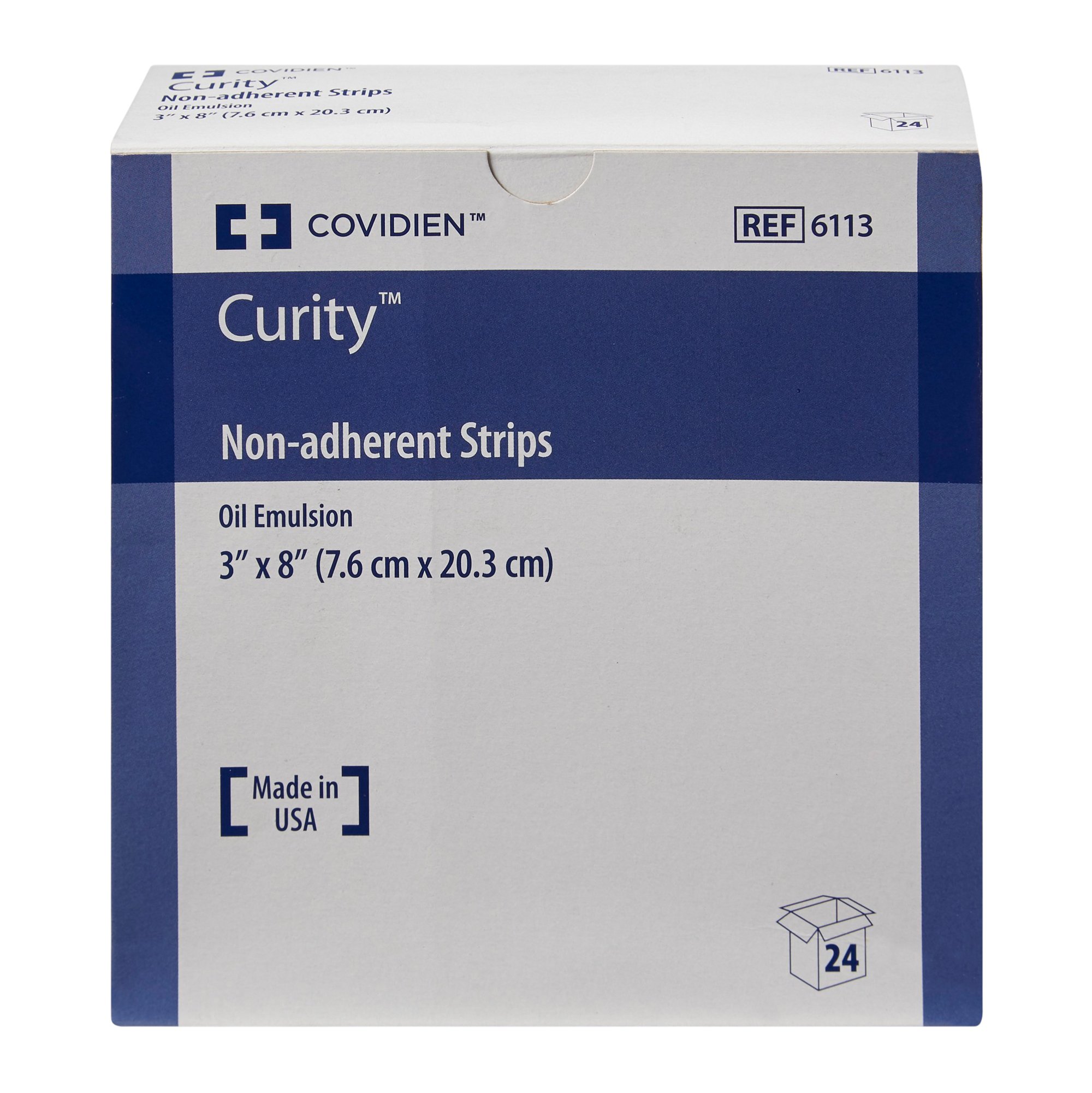 Cardinal 6113- - Curity™ Oil Emulsion Impregnated Dressing, 3 x 8 Inch - 1/Each, 24/Box, 144/Case