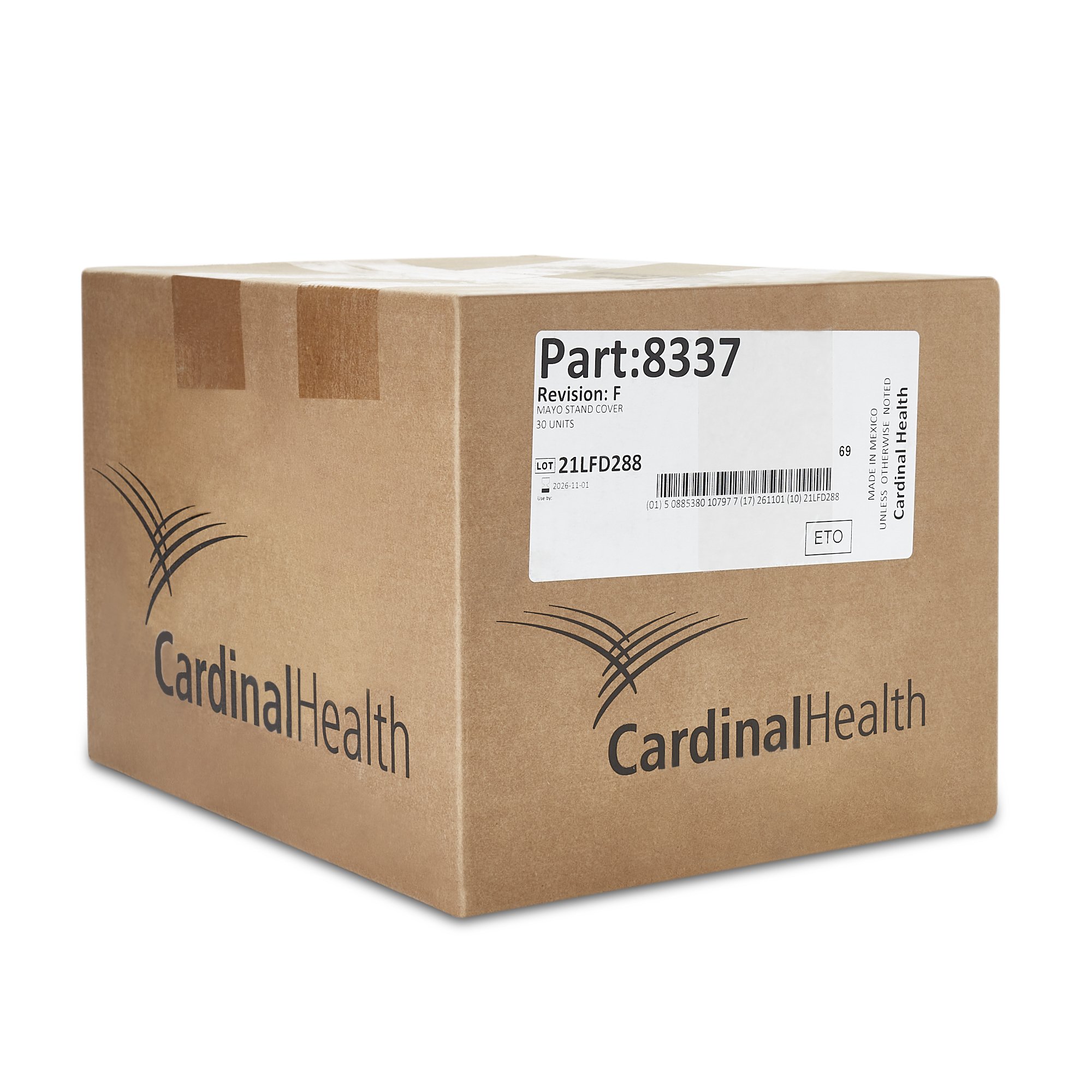Cardinal 8337 - Cardinal Health™ Sterile Mayo Stand Cover, 23 x 55 Inch - 1/Each, 30/Case