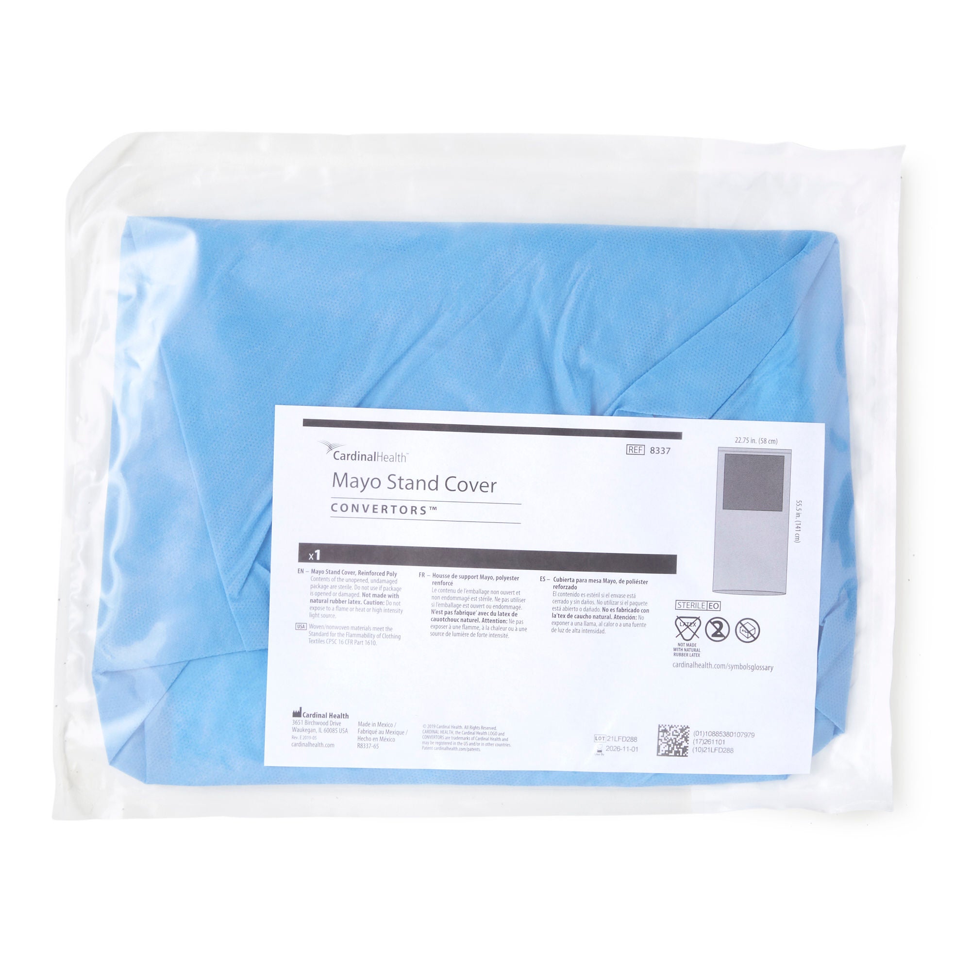 Cardinal - 8337 Cardinal Health™ Sterile Mayo Stand Cover