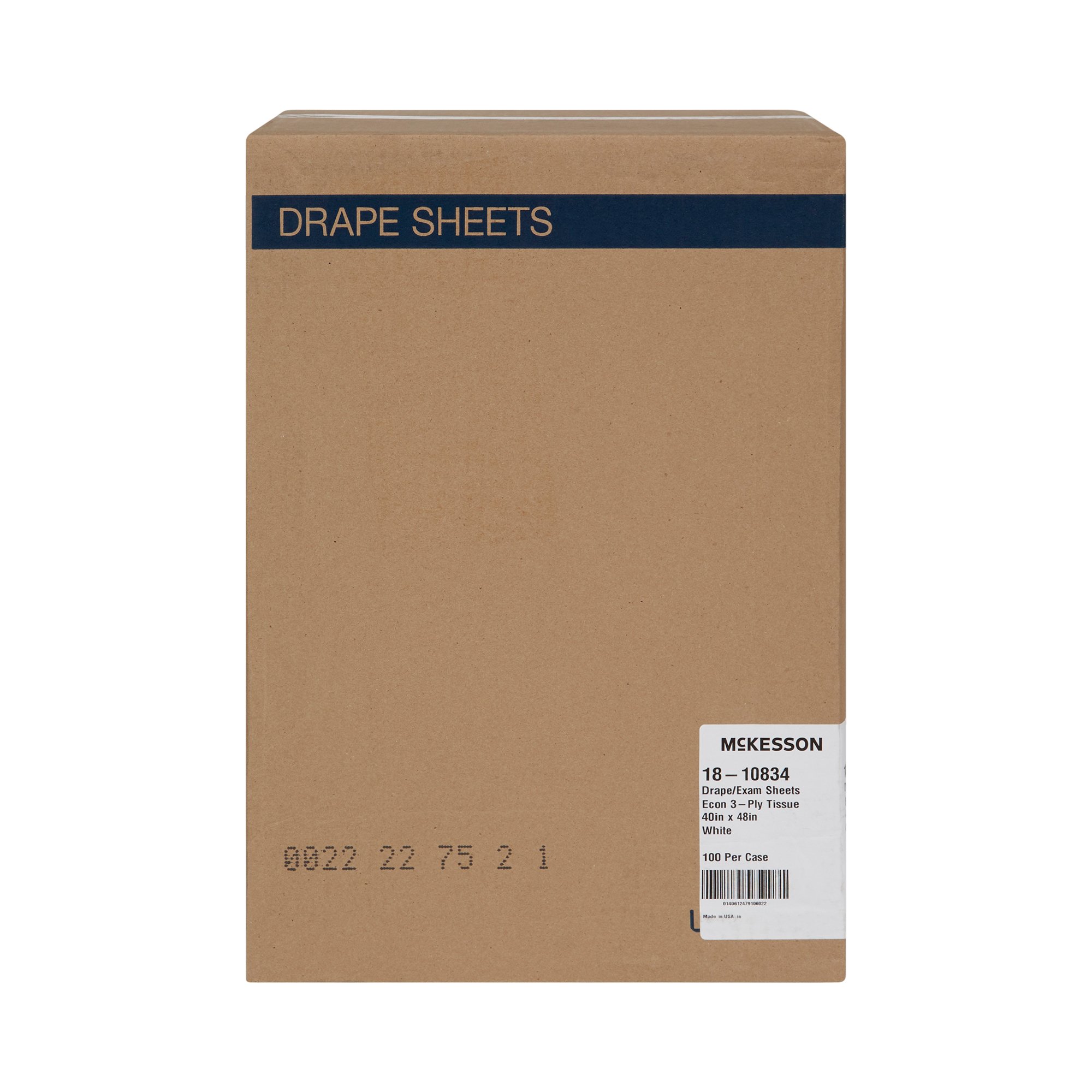 McKesson Brand 18-10834 - McKesson Nonsterile Physical Exam Drape, 40 x 48 Inch - 100/Case