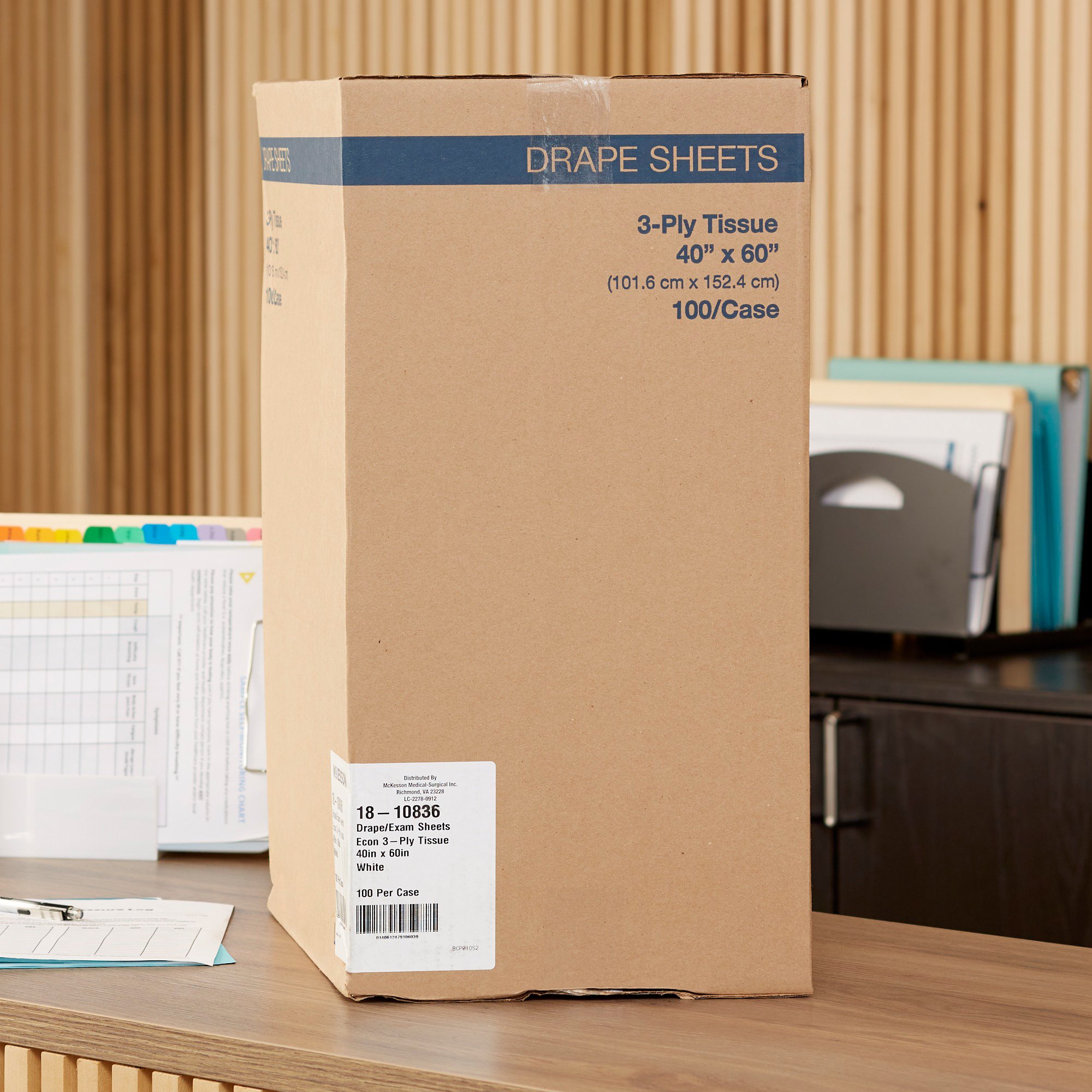 McKesson Brand 18-10836 - McKesson Nonsterile Physical Exam Drape, 40 x 60 Inch - 100/Case