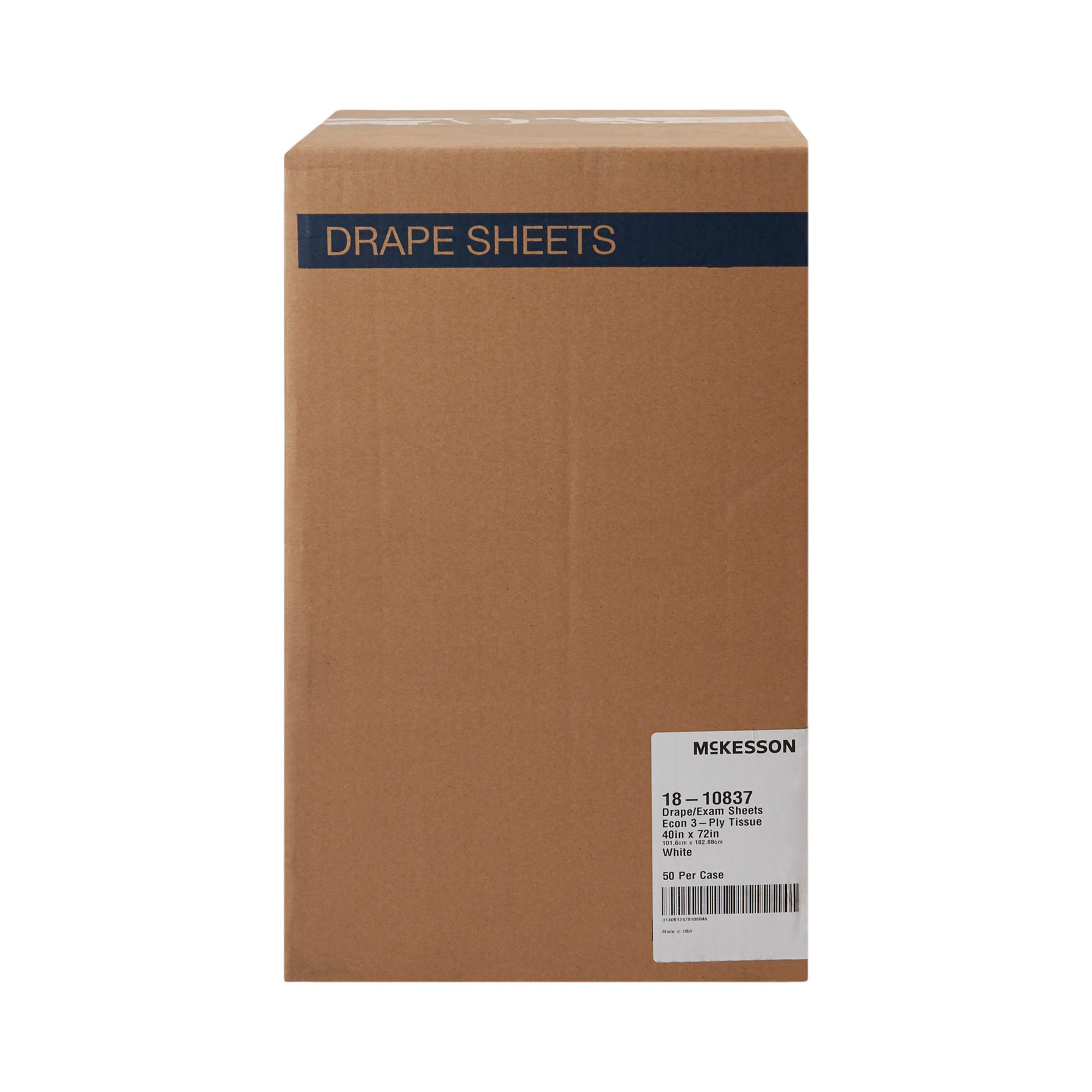 McKesson Brand 18-10837 - McKesson Sterile Physical Exam Drape, 40 x 72 Inch - 50/Case