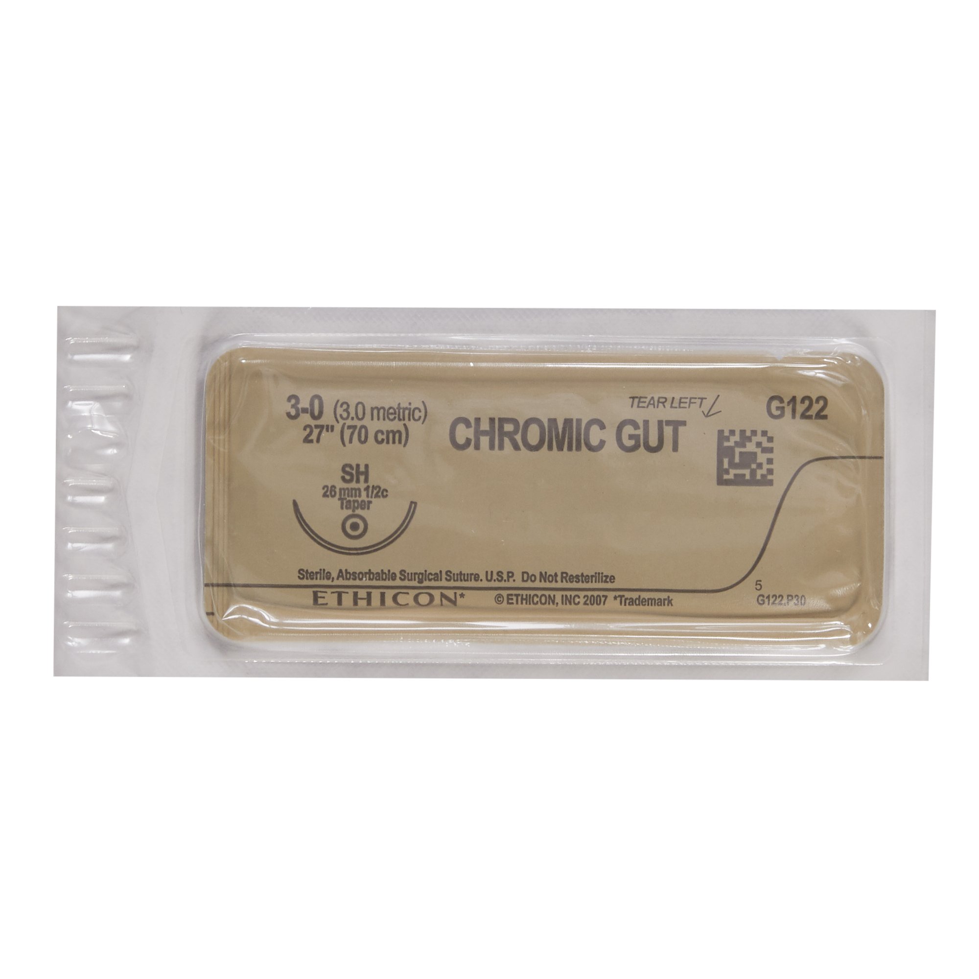 J & J Healthcare Systems - G122H J & J Healthcare Chromic Suture with Needle