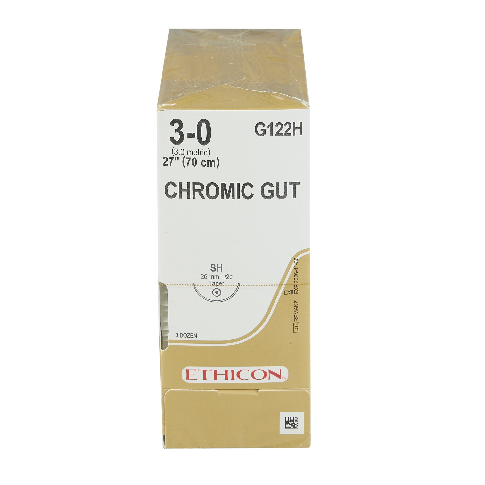 J & J Healthcare Systems - G122H J & J Healthcare Chromic Suture with Needle
