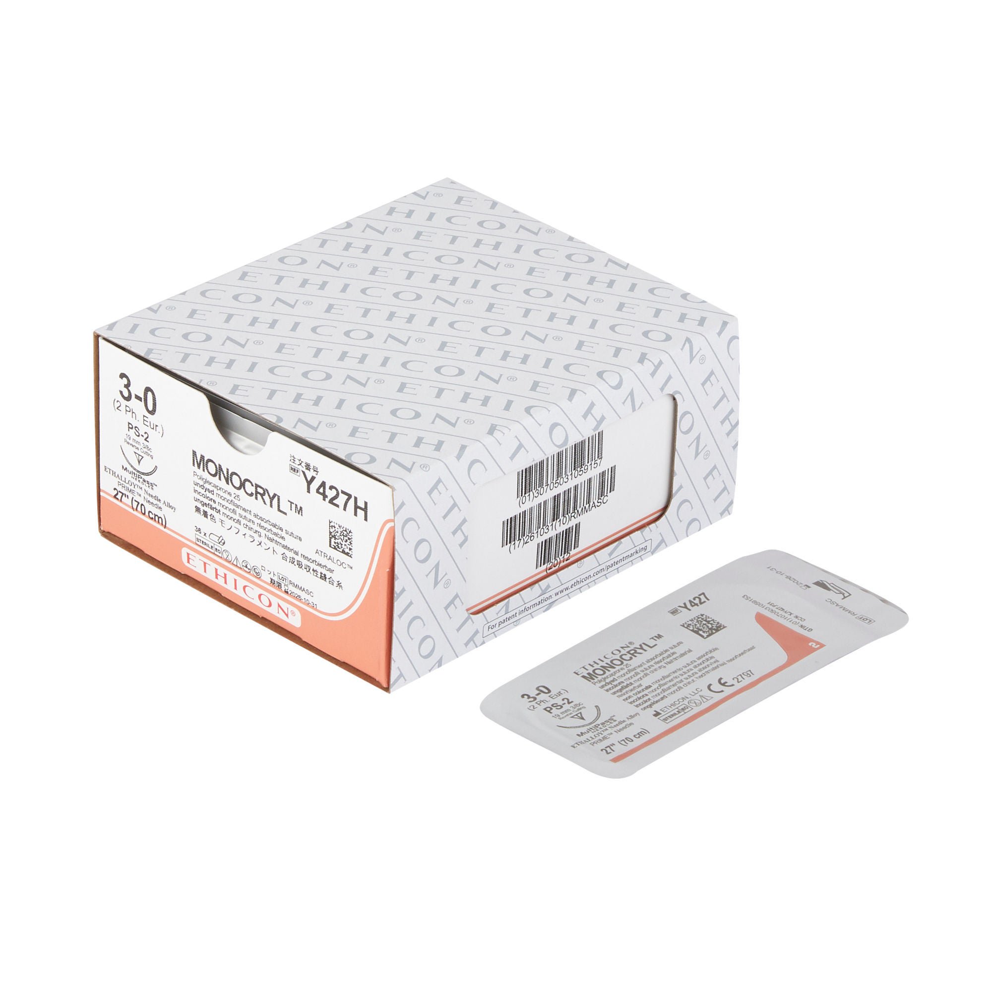 J & J Healthcare Systems - Y427H Monocryl™ Suture with Needle