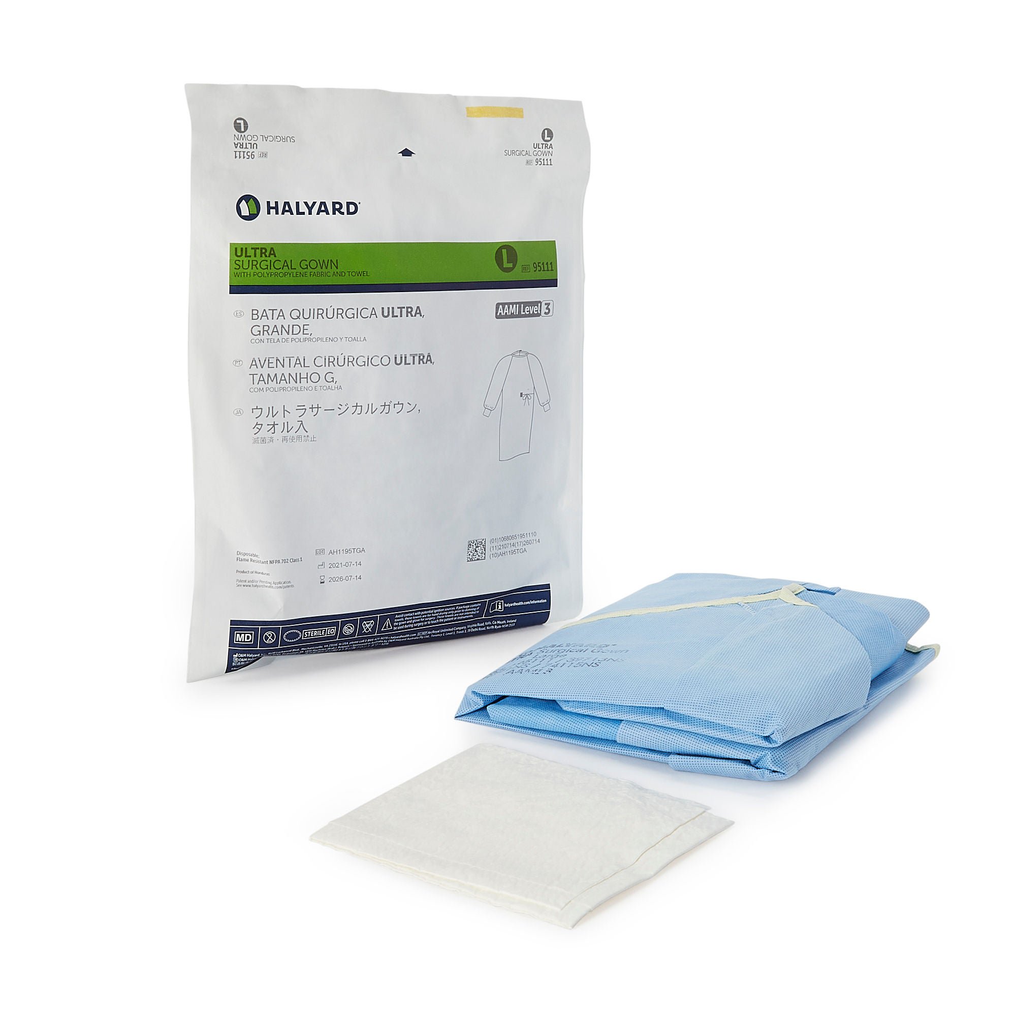 O&M Halyard Inc - 95111 Halyard Ultra Nonreinforced Surgical Gown with Towel