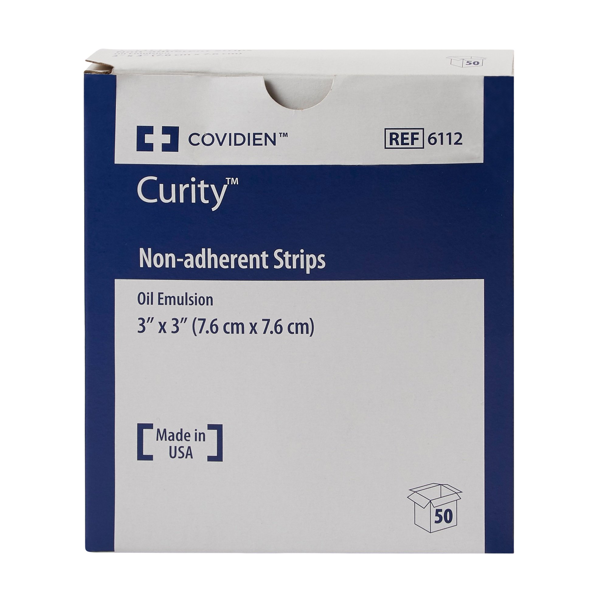 Cardinal 6112 - Curity™ Oil Emulsion Impregnated Dressing, 3 x 3 Inch - 1/Each, 50/Box, 600/Case
