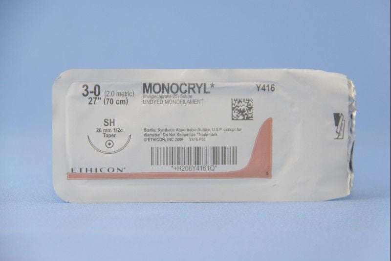 J & J Healthcare Systems - Y416H Monocryl™ Suture with Needle