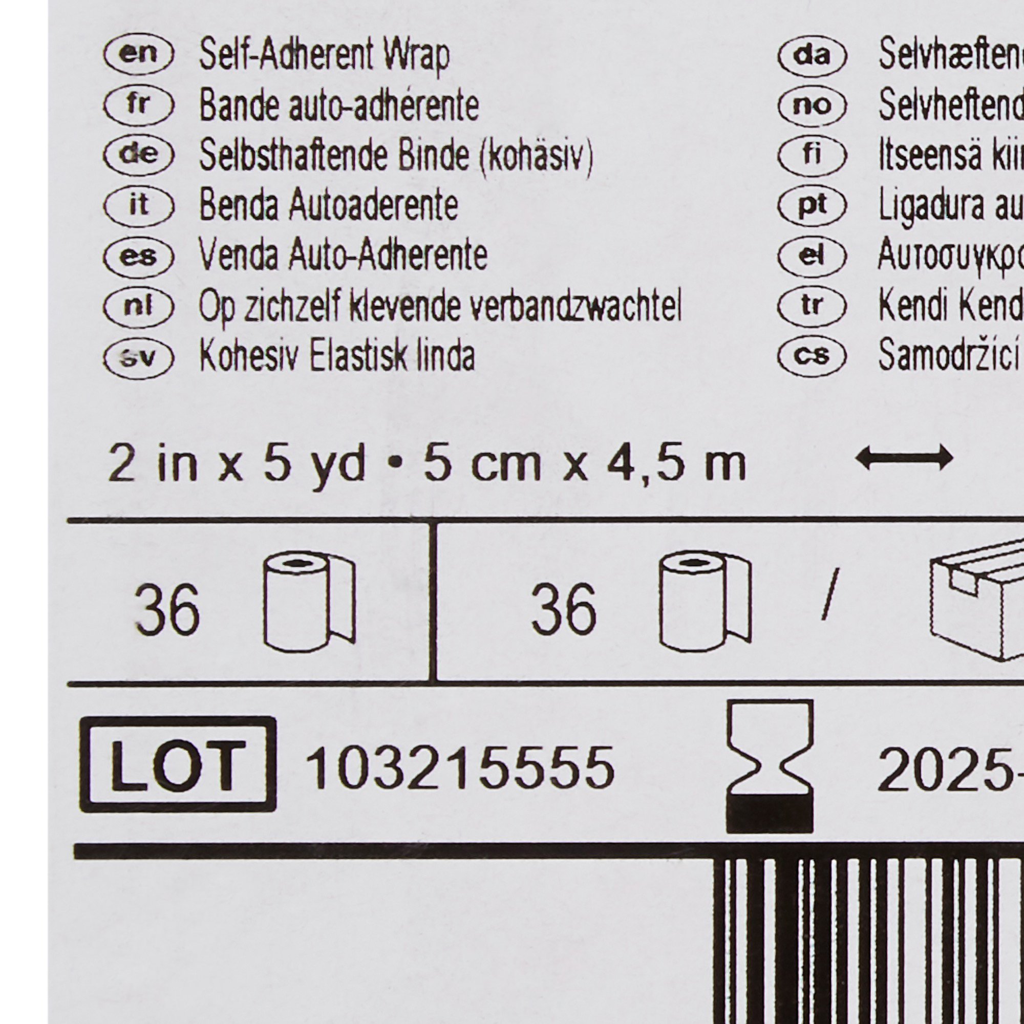 Solventum Corporation - 1582B 3M™ Coban™ Self-adherent Closure Cohesive Bandage