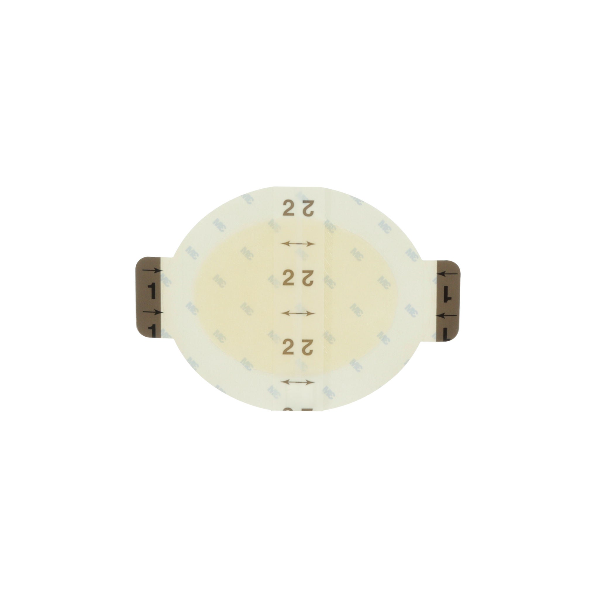 Solventum Corporation - 90021 Thin Hydrocolloid Dressing 3M™ Tegaderm™ Thin Water Resistant Film Border 4 X 4-3/4 Inch Oval Hydrocolloid / Film