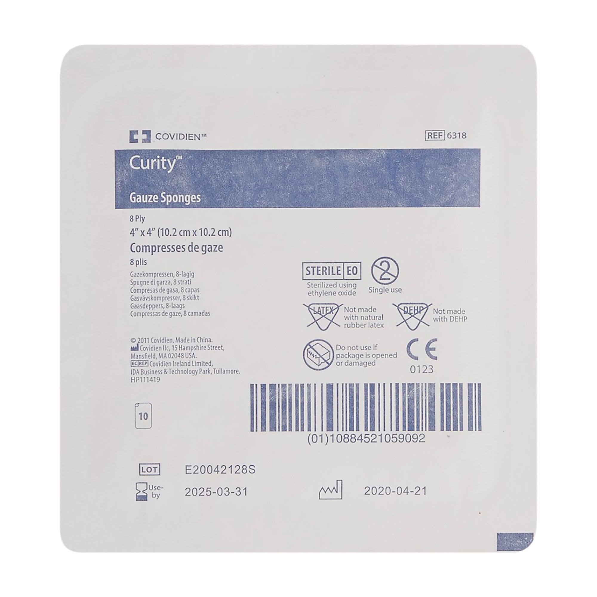 Cardinal - 6318 Curity™ Sterile USP Type VII Gauze Sponge