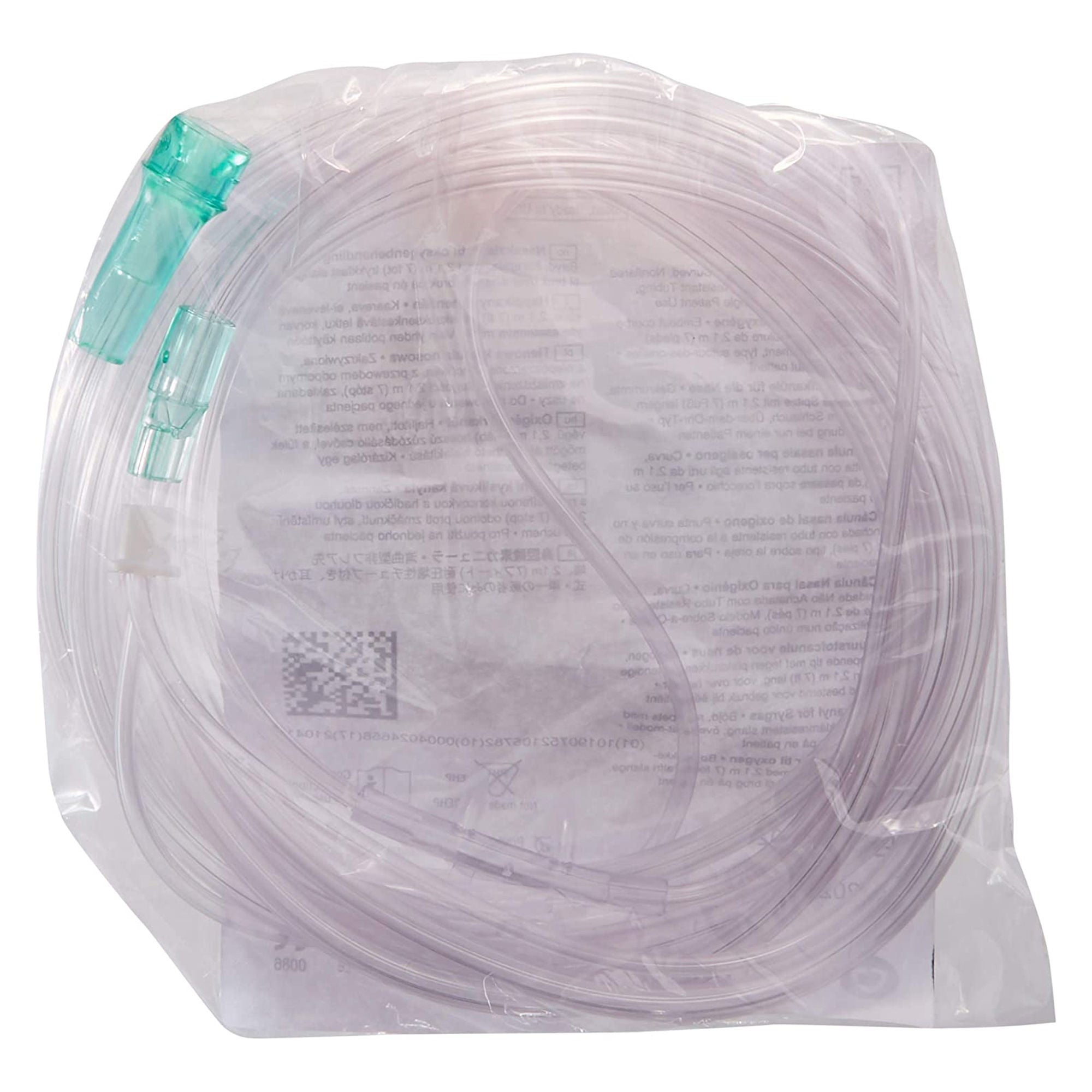 Vyaire Medical - 001325 Nasal Cannula AirLife® Adult Curved Prongs 7 Foot Tubing Low Flow Rate