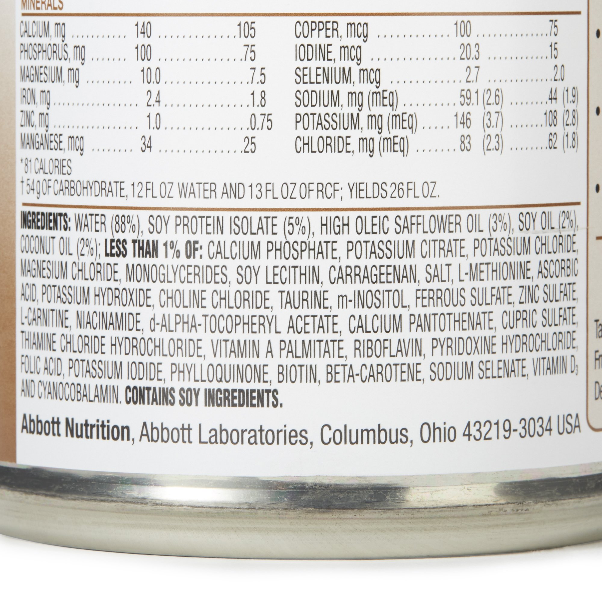 Abbott Nutrition 00108 - RCF® Soy with Iron Ready to Use Infant Formula, 13-ounce Can - 1/Each, 12/Case
