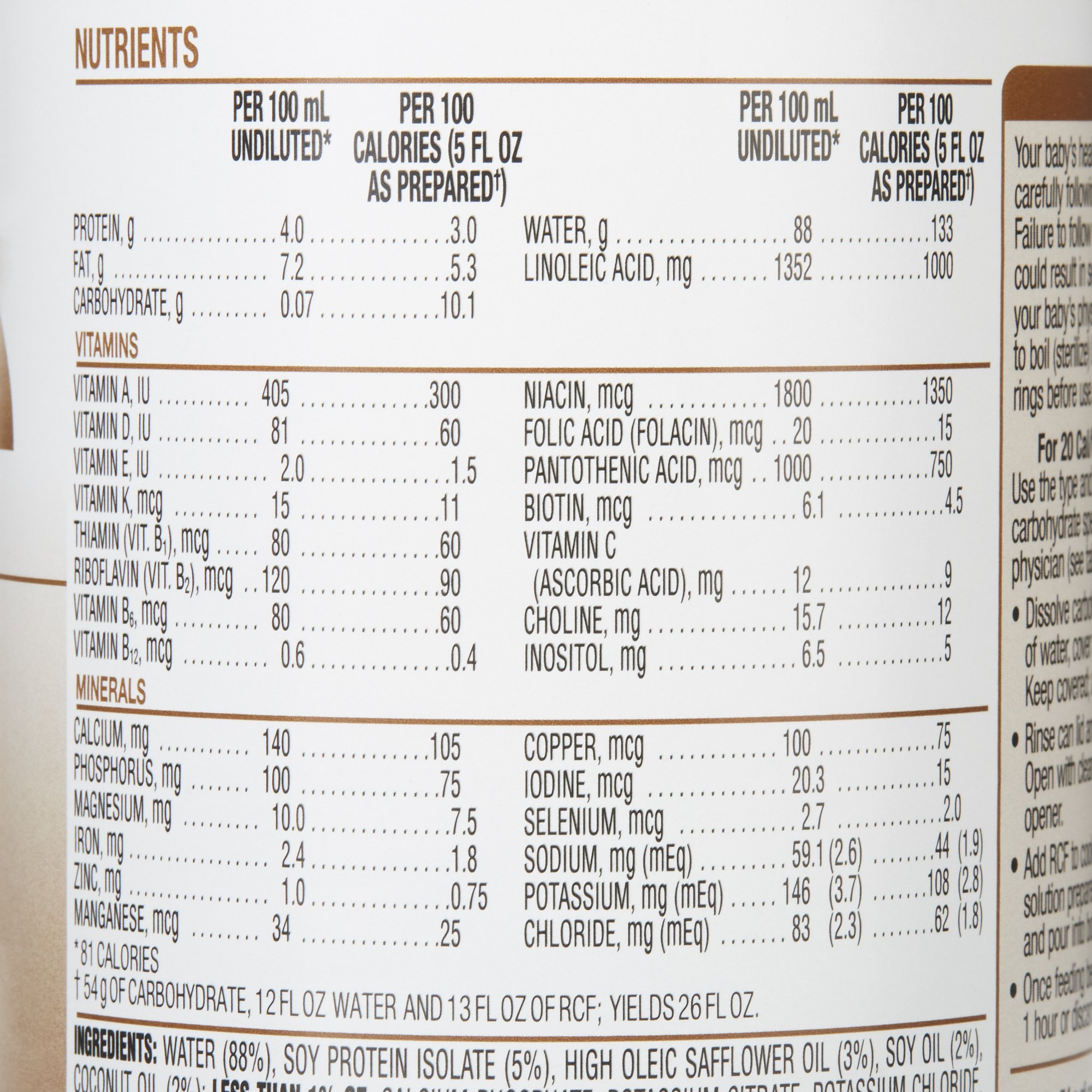 Abbott Nutrition 00108 - RCF® Soy with Iron Ready to Use Infant Formula, 13-ounce Can - 1/Each, 12/Case