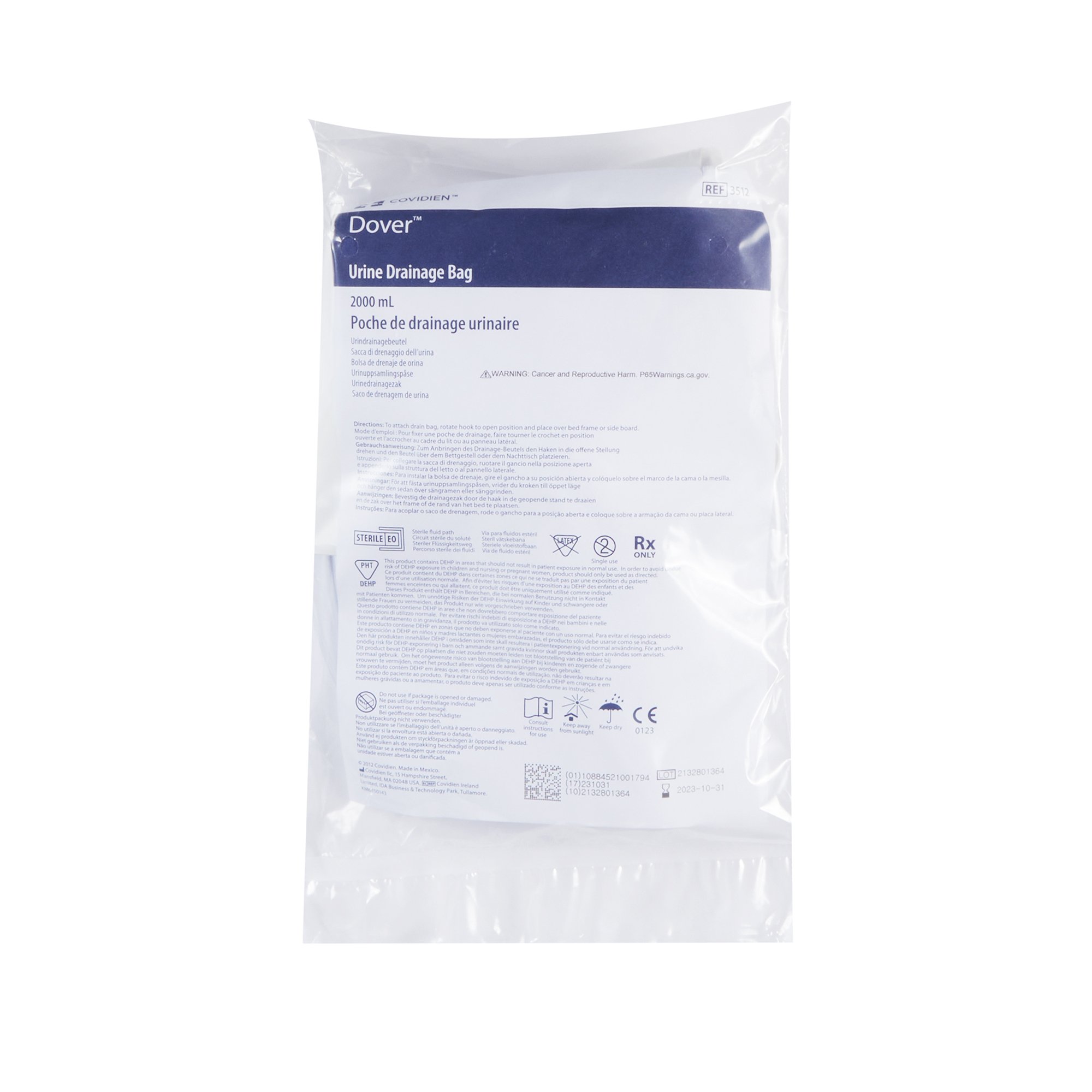 Cardinal - 3512 Dover™ Urinary Drainage Bag