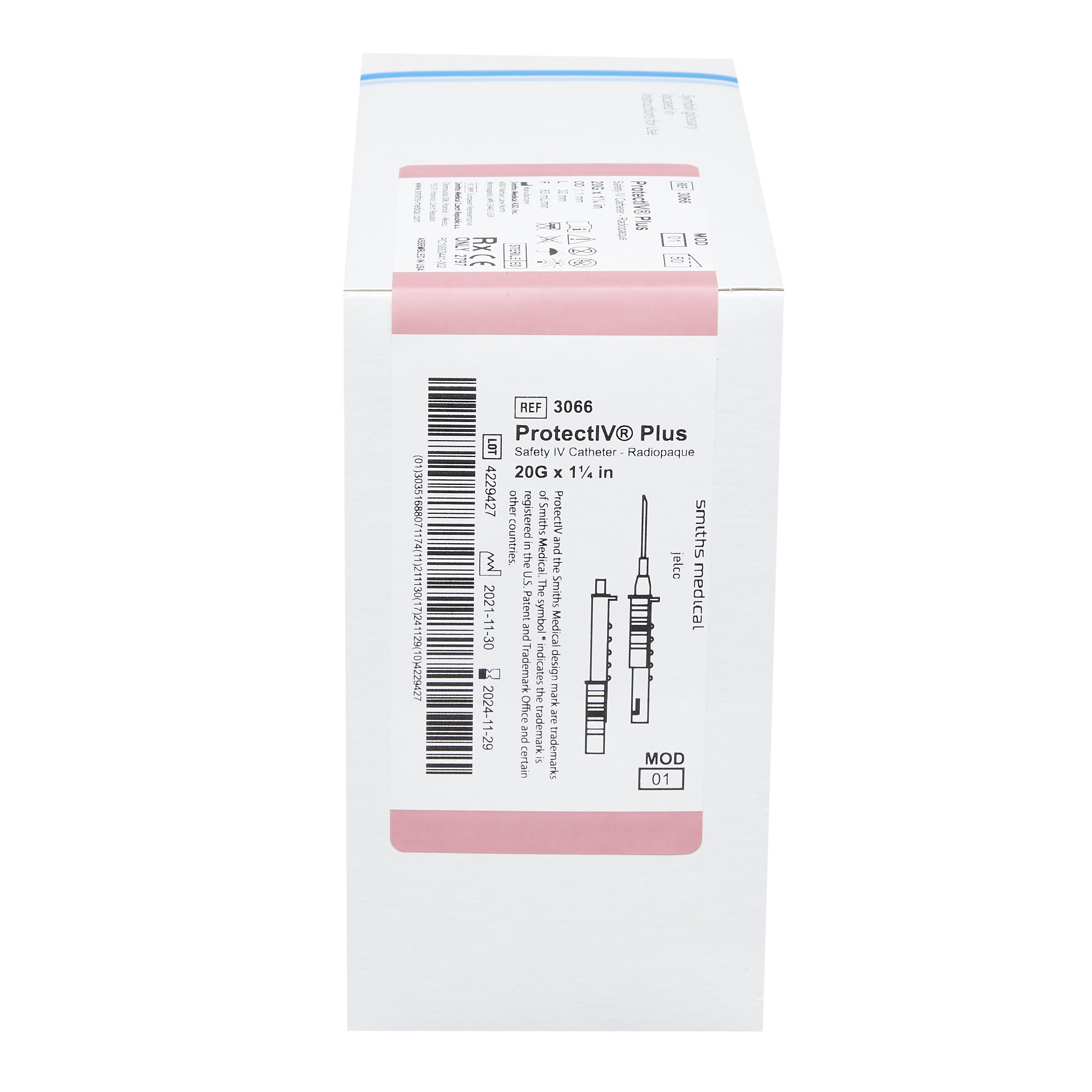 ICU Medical FKA Smiths Medical - 306601 Protectiv® Plus Peripheral IV Catheter
