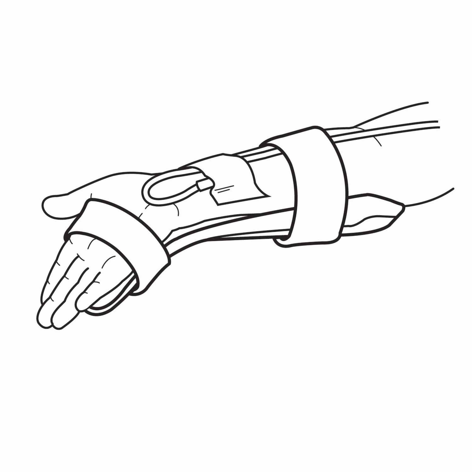 O&M Halyard Inc - 29980 IV Armboard Hand-Aid® 9 X 3-1/2 X 14-1/2 Inch Adult Rigid
