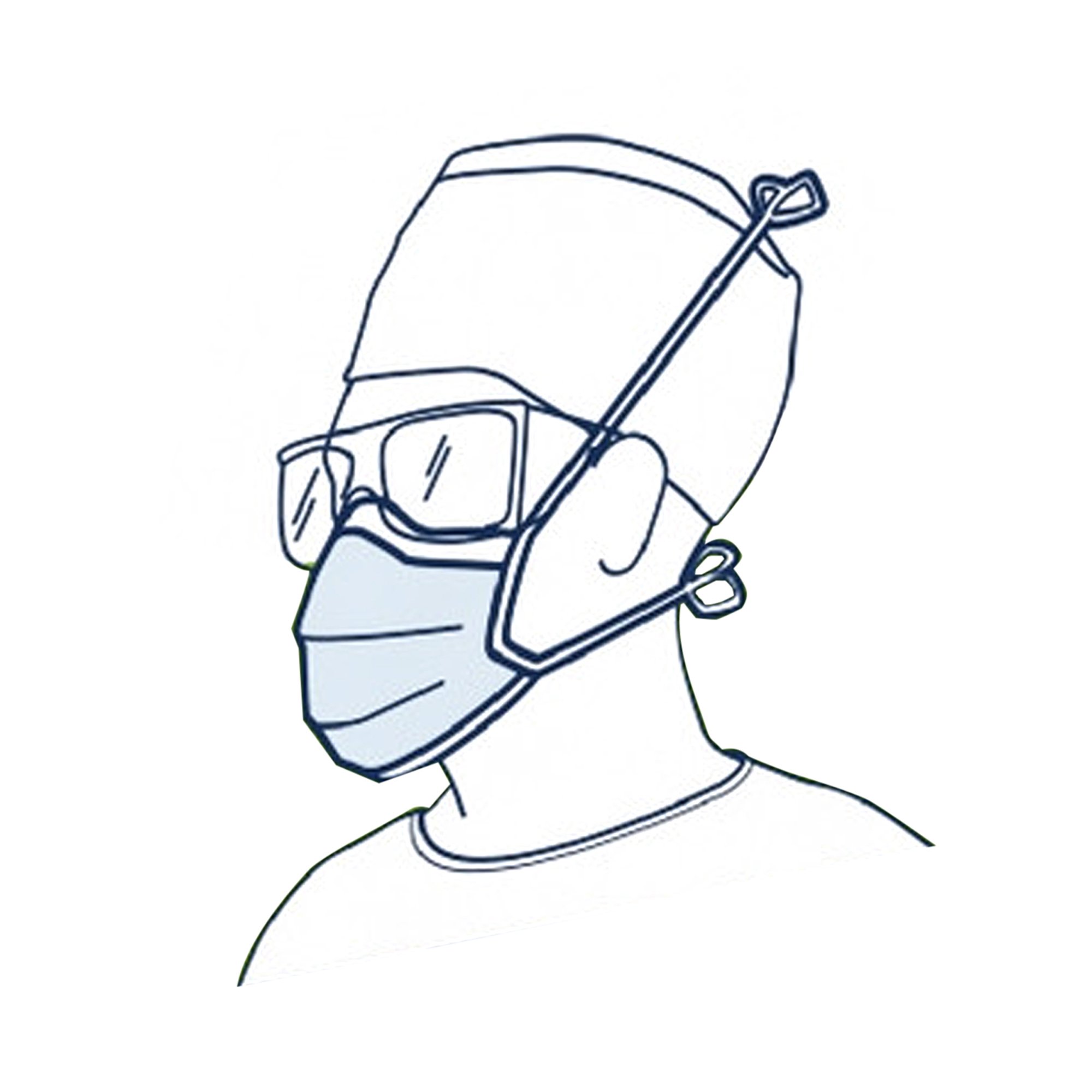 O&M Halyard Inc - 49214 Halyard Pleated Anti-fog Foam Surgical Mask