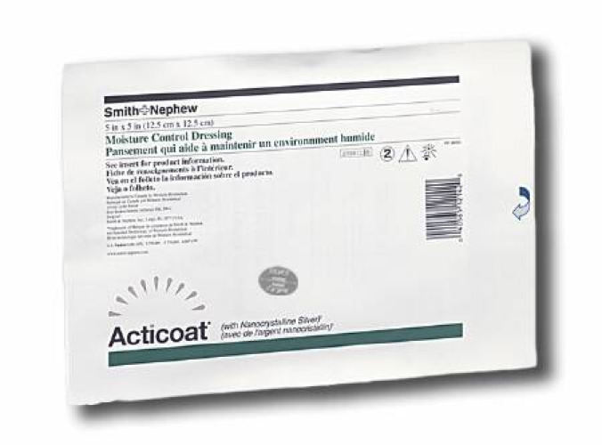 Smith & Nephew 20241 - Acticoat 7 Silver Dressing, 6 x 6 Inch - 1/Each, 5/Pack, 20/Case