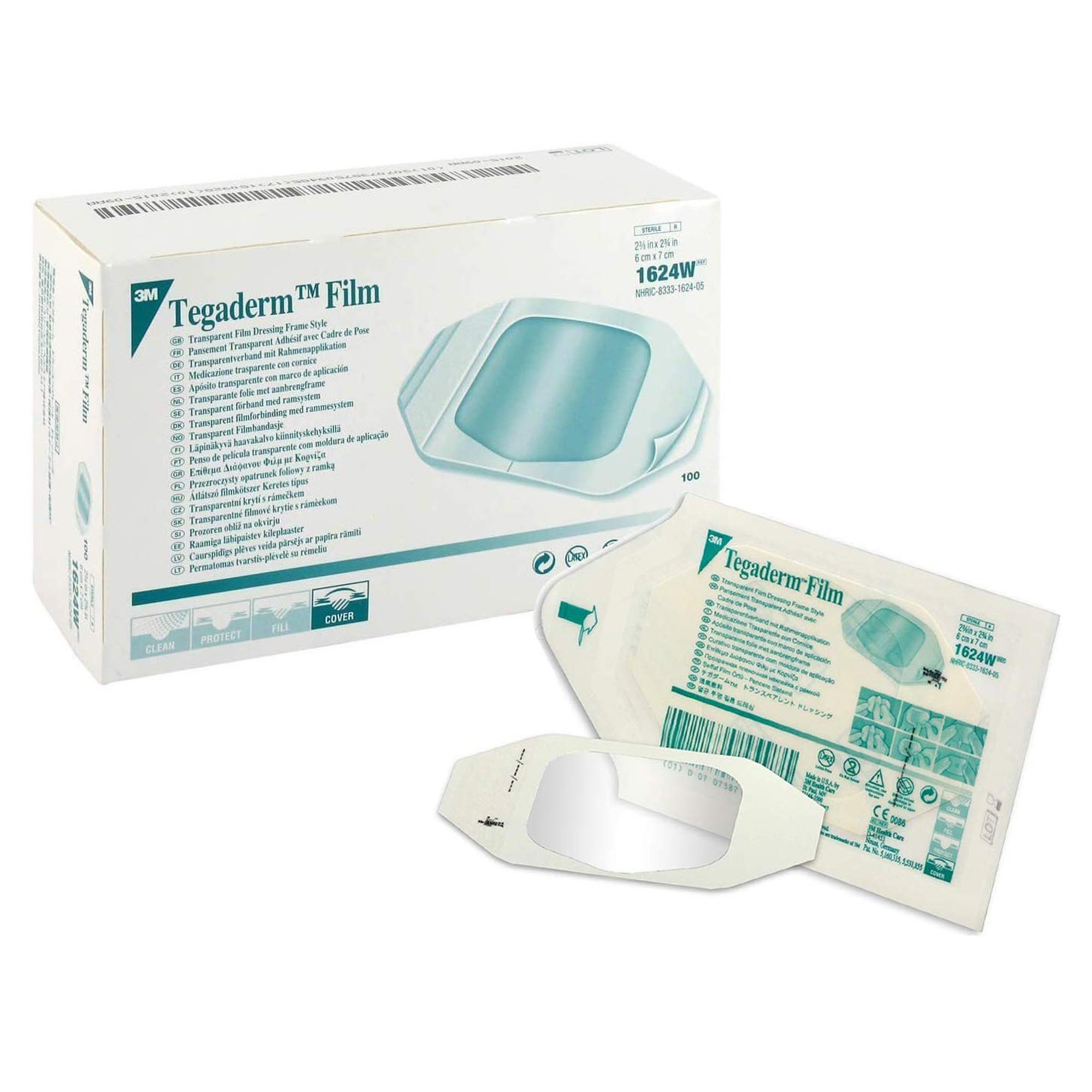 Solventum Corporation - 1624W 3M™ Tegaderm™ Transparent Sterile Film Dressing