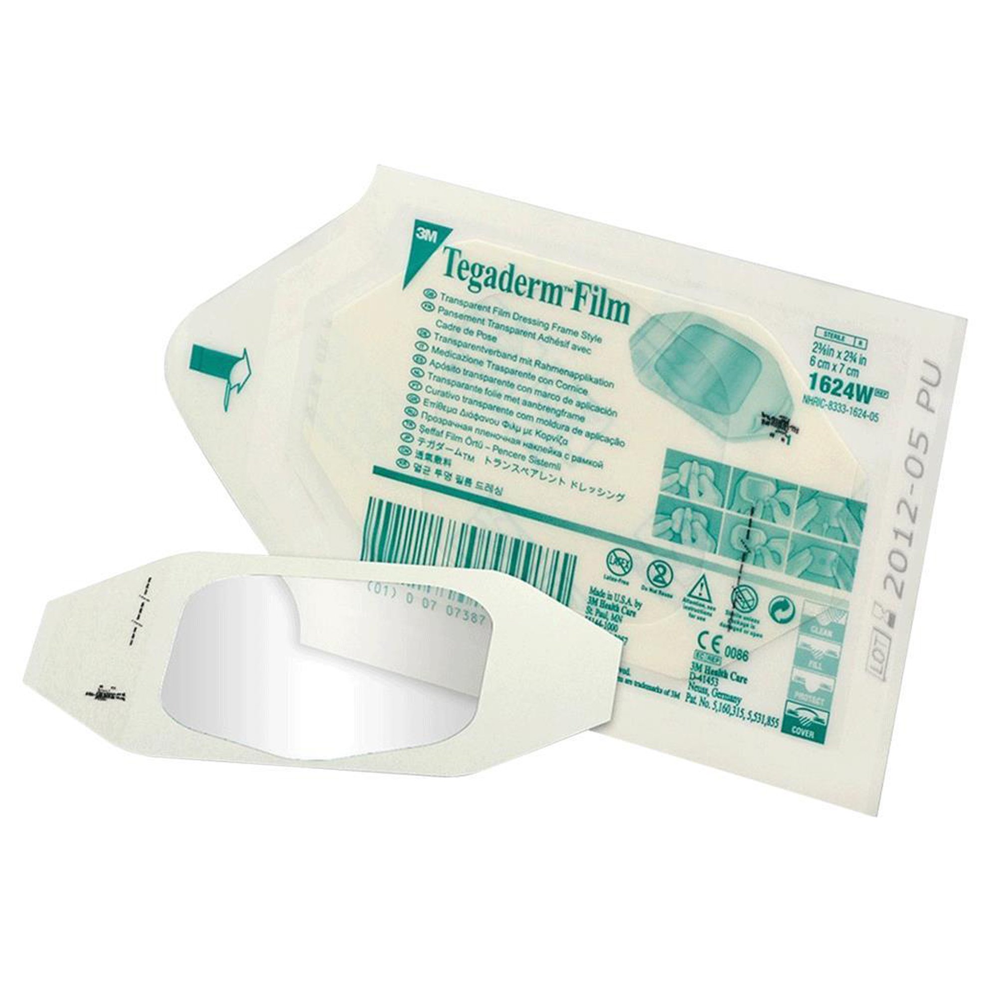 Solventum Corporation - 1624W 3M™ Tegaderm™ Transparent Sterile Film Dressing