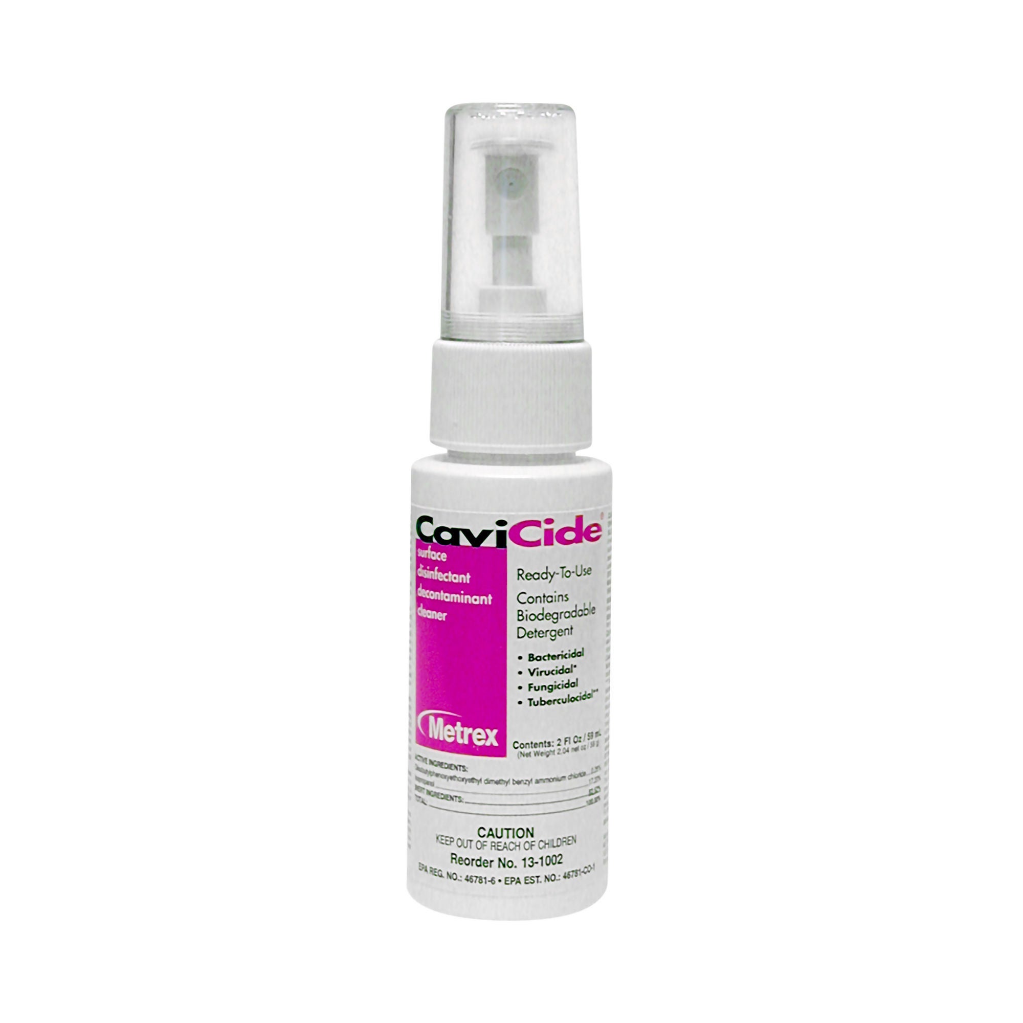 Metrex Research - 13-1002 Surface Disinfectant Cleaner CaviCide™ Alcohol Based Pump Spray Liquid 2 oz. Bottle Alcohol Scent NonSterile