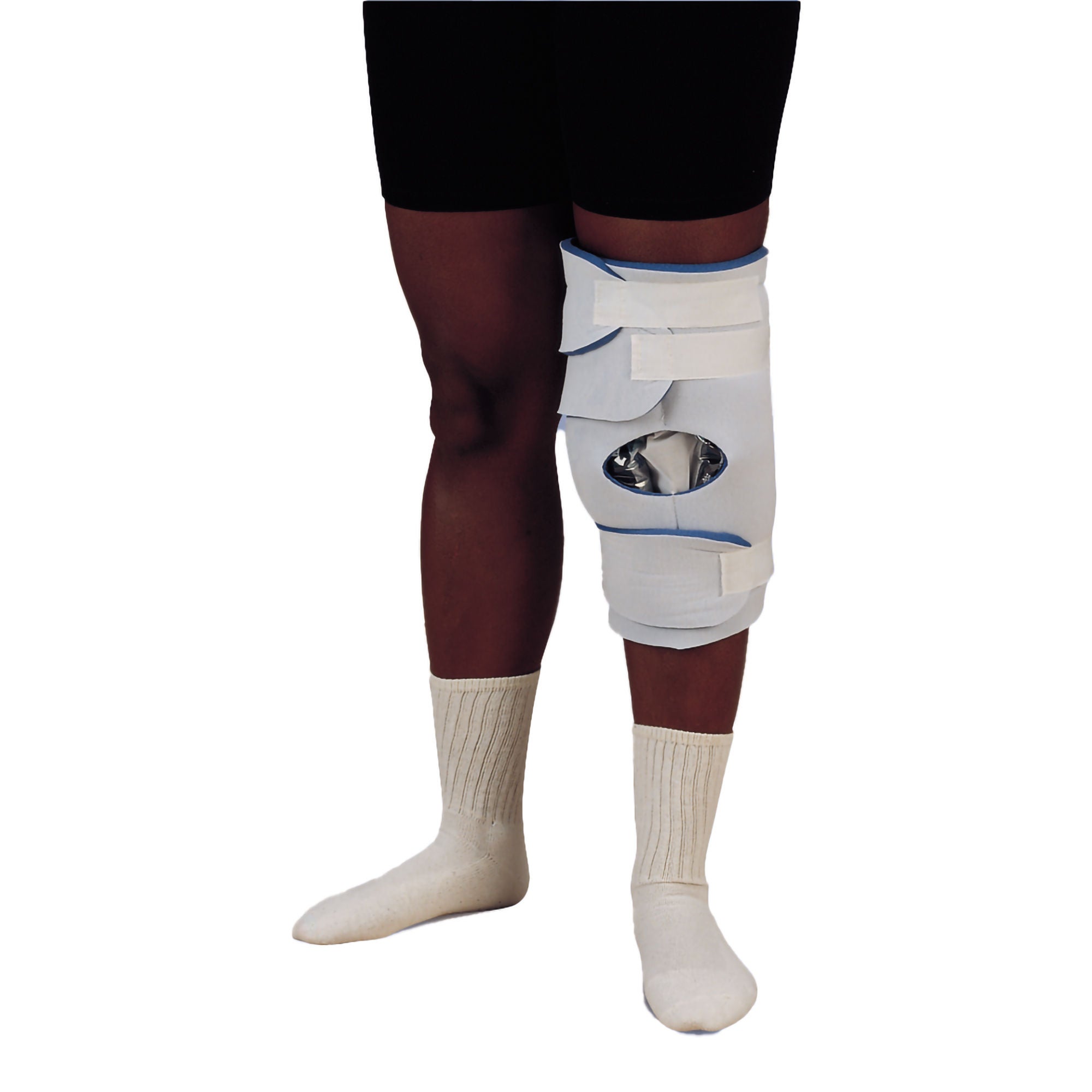DeRoyal - 9383-10 Hot / Cold Therapy Wrap DeRoyal® Knee 14 X 25-1/2 Inch Laminated Foam / Plastic / Gel Reusable