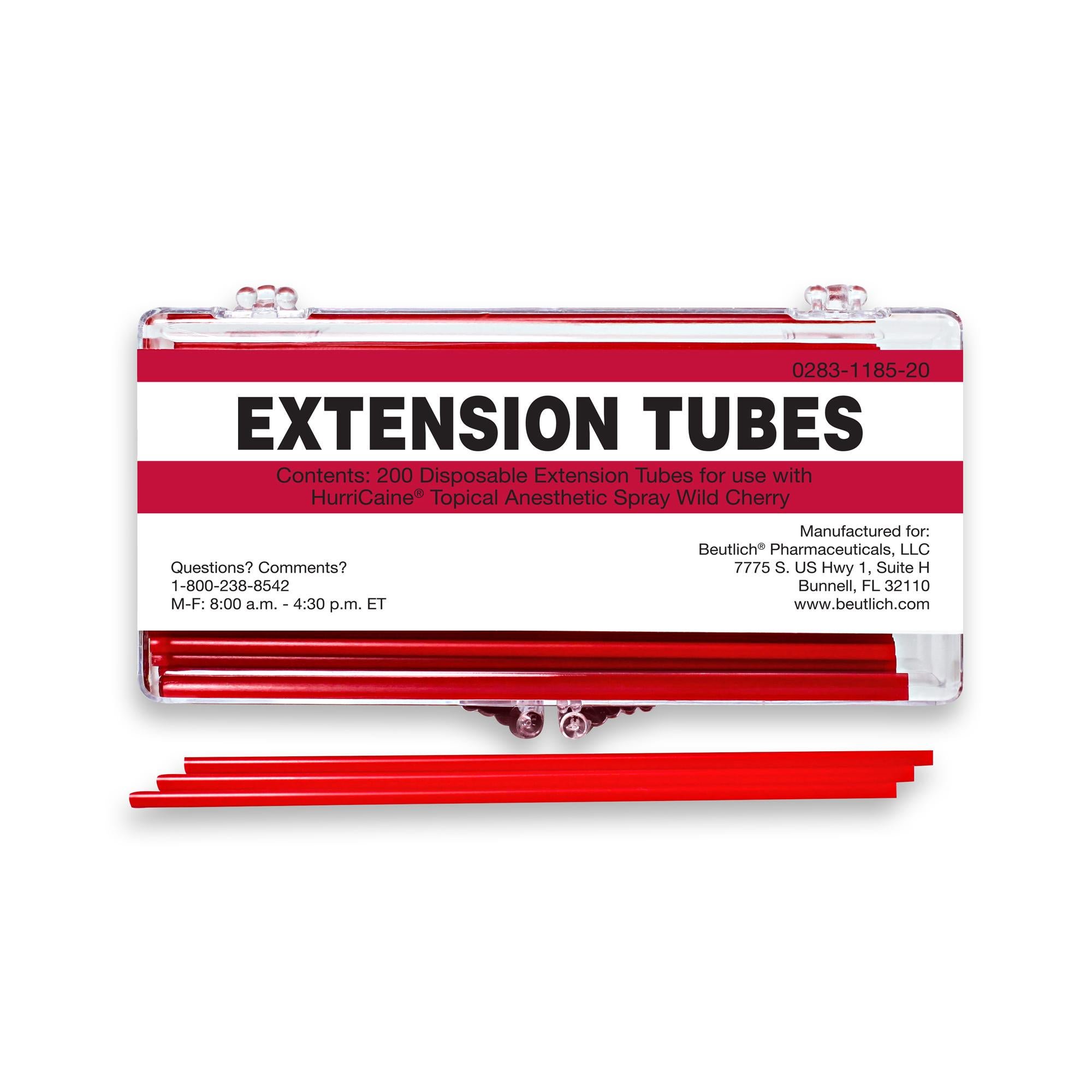 Beutlich Inc - 00283118520 Extension Tube HurriCaine* Red