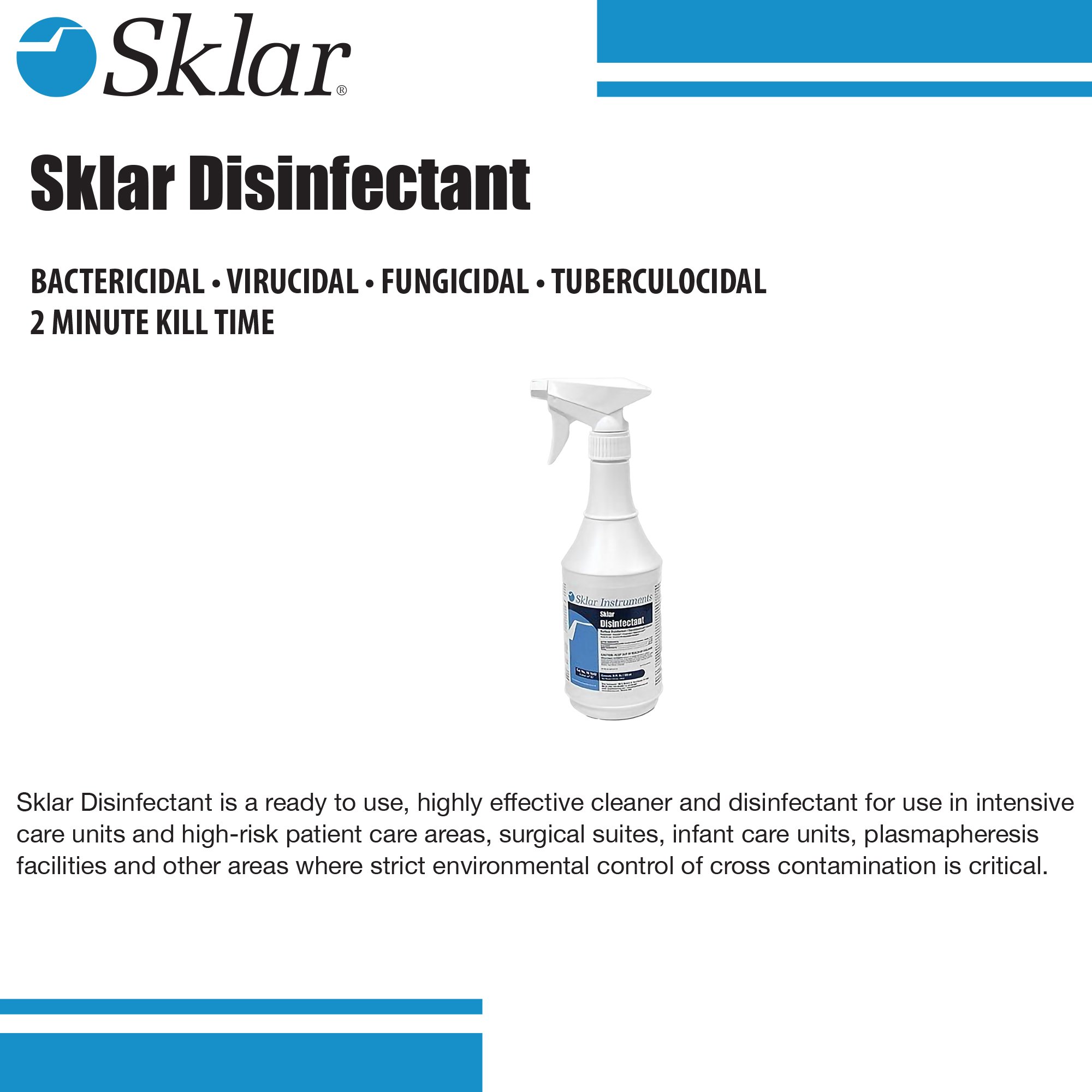 Sklar 10-1643 - Sklar® Surface Disinfectant, 24 oz. - 1/Each, 6/Case