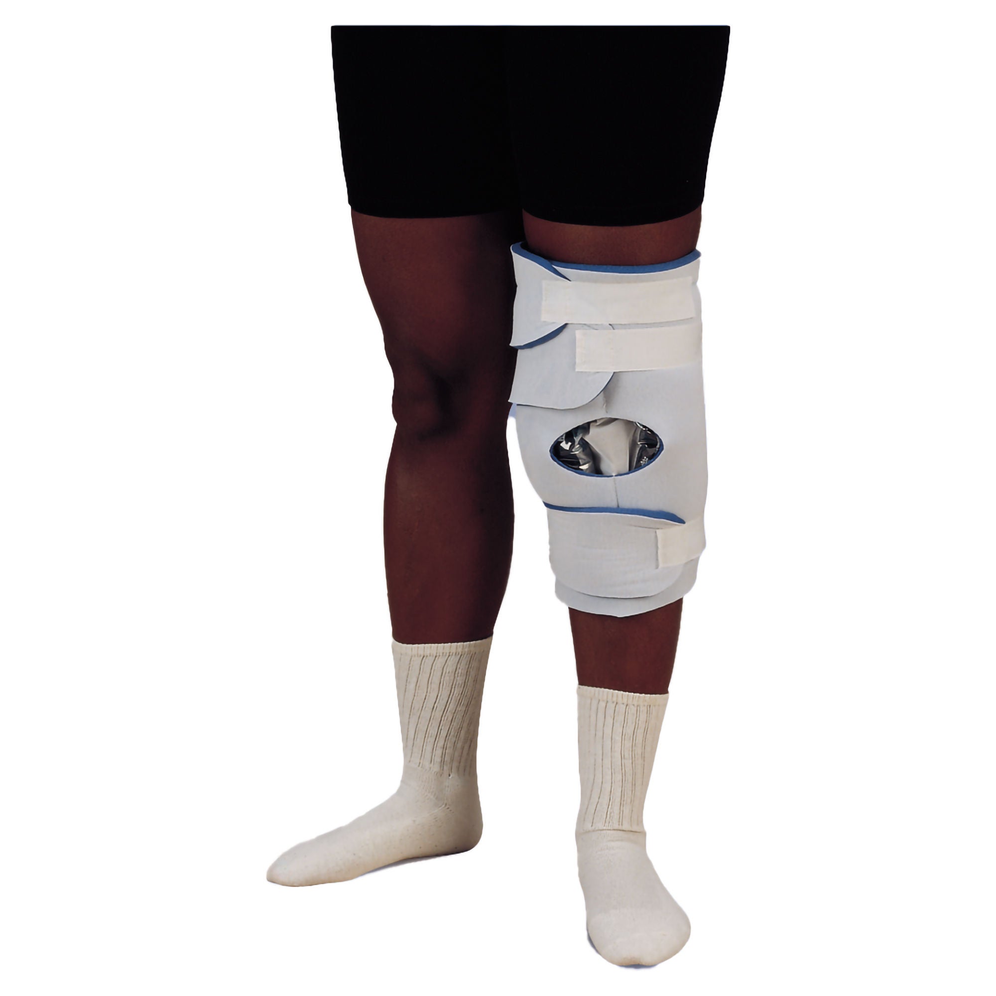 DeRoyal - 9383-00 Hot / Cold Therapy Wrap DeRoyal® Knee 14 X 25-1/2 Inch Laminated Foam / Plastic / Gel Reusable
