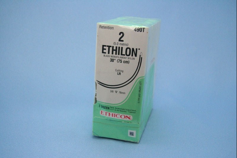 J & J Healthcare Systems - 490T Ethilon™ Suture with Needle