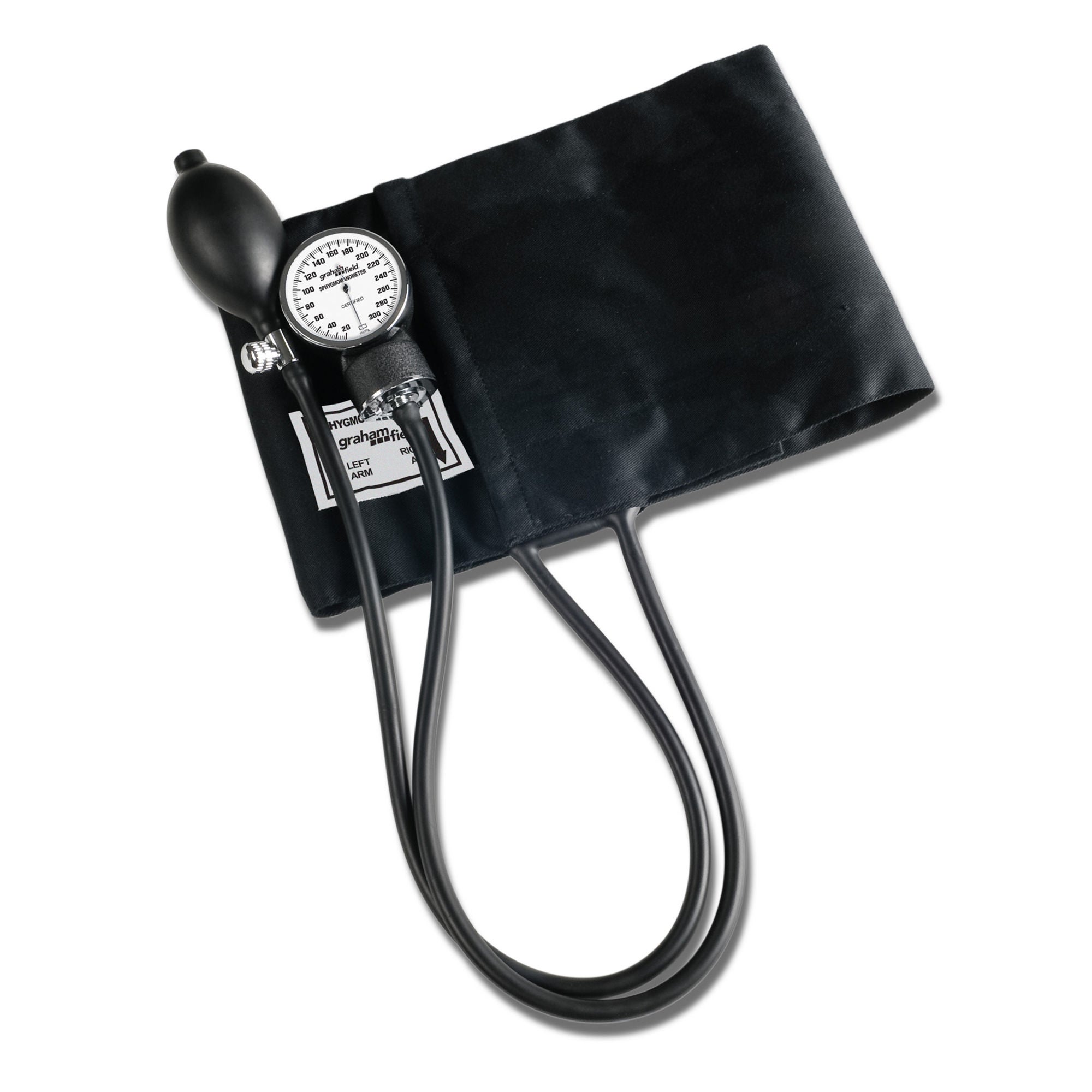 Graham-Field - 180X Aneroid Sphygmomanometer Unit Patricia® Large Adult Cuff Arm Cotton Cuff 23 - 40 cm Pocket Aneroid