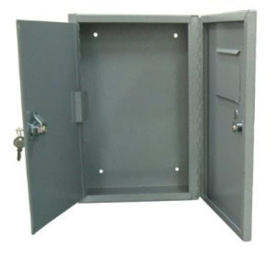 Graham-Field - 3008 Narcotic Cabinet Wall Mount Steel Without Drawers 2 Shelves Double Key Lock