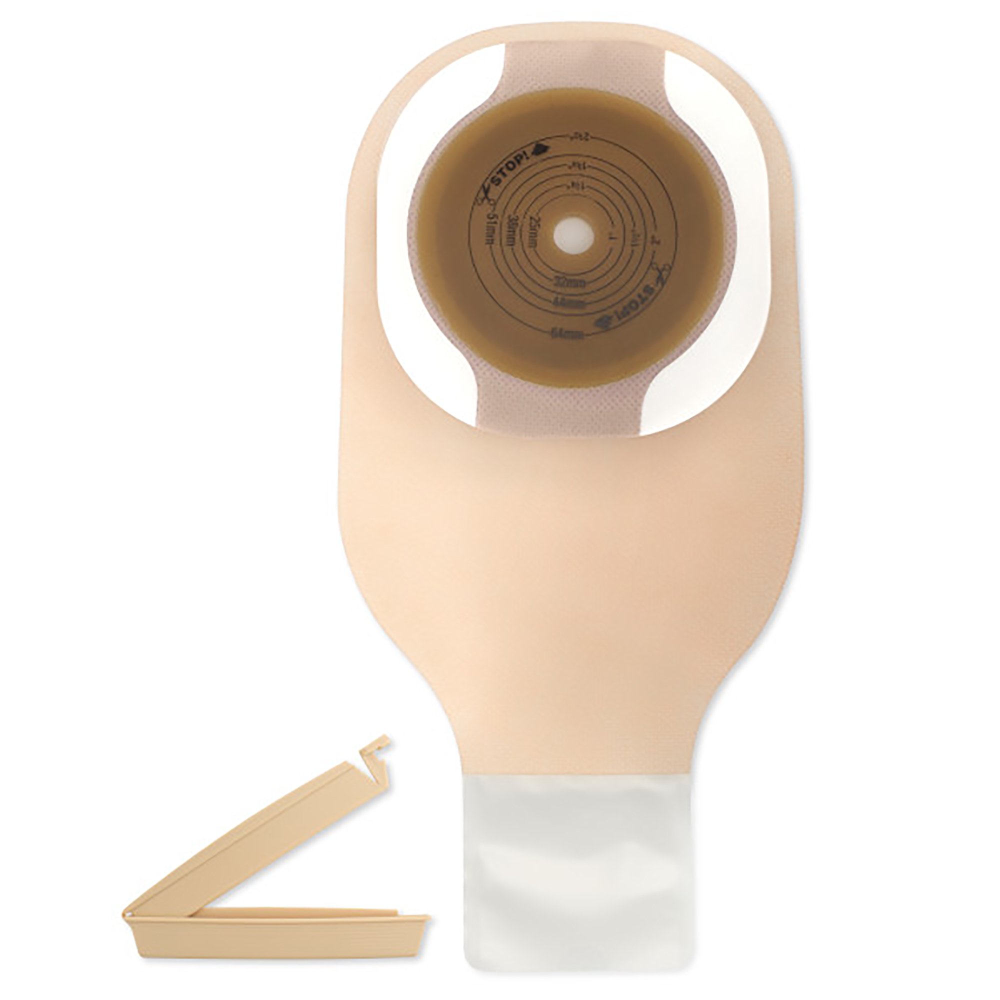 Hollister 8631 - Premier™ Flextend™ One-Piece Transparent Colostomy Pouch, Cut to fit up to 64 mm - 10/Box