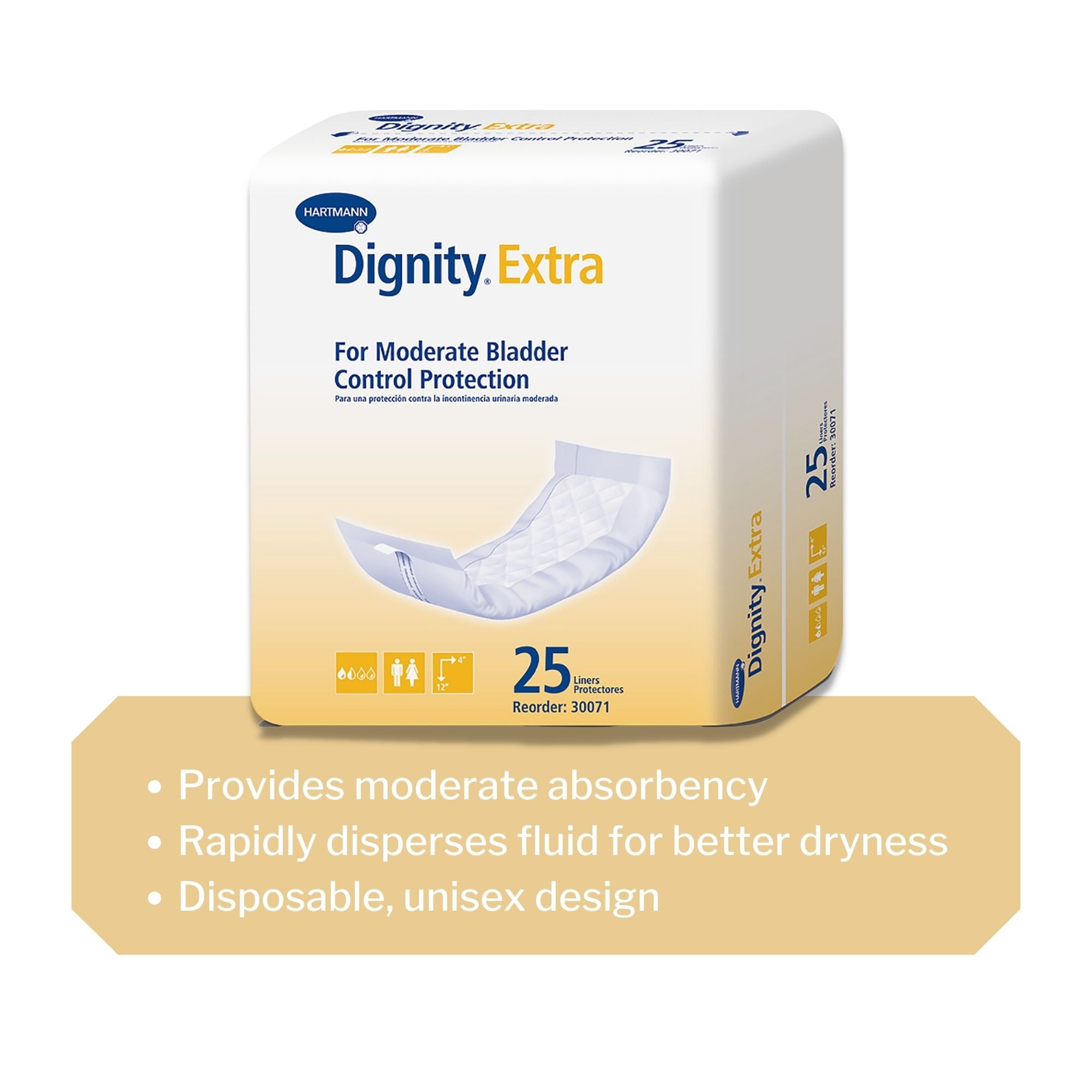 Hartmann - 30071 Dignity® Extra™ For Moderate Incontinence Liner