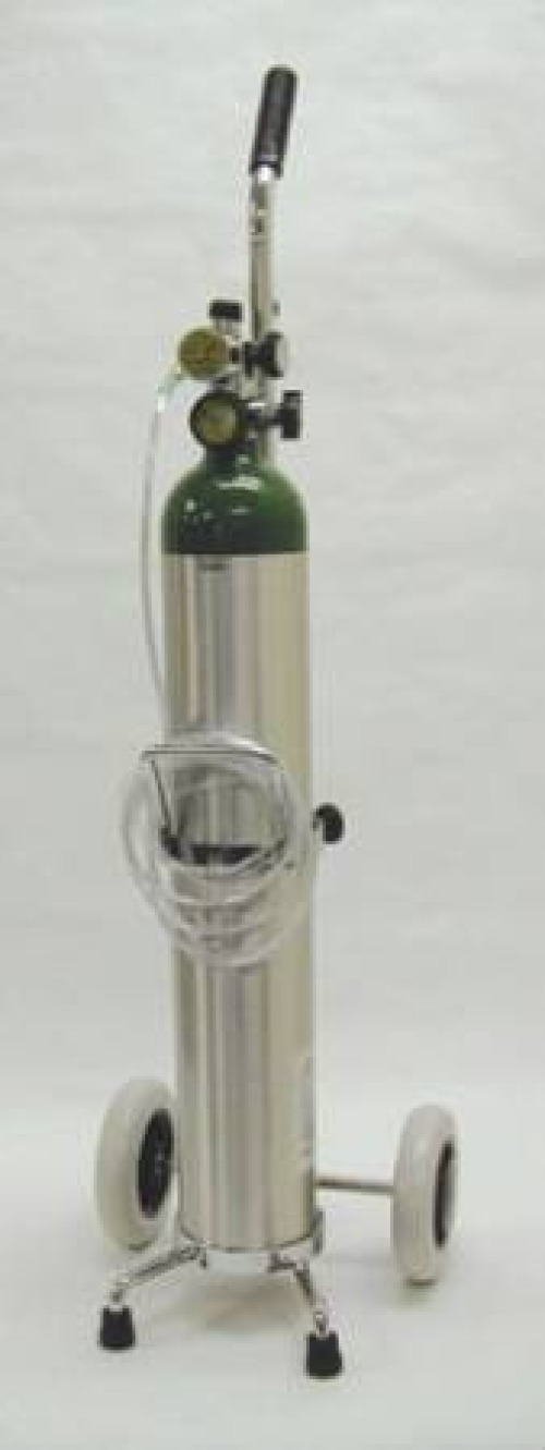 Mada Medical Products - 1630M Oxygen Kit on Cart (Filled) Mada Medical Size E Aluminum