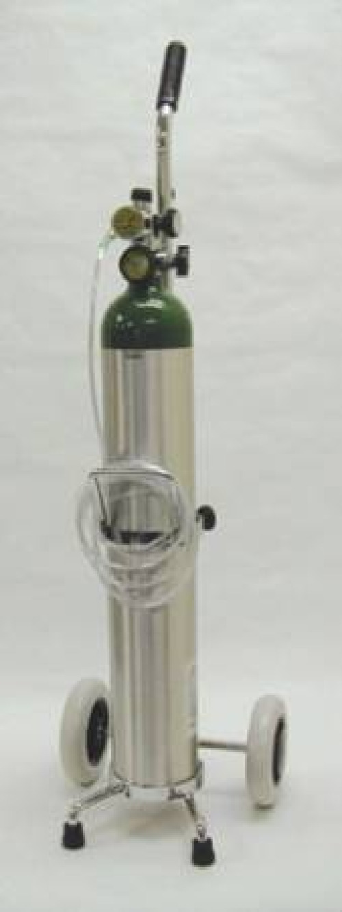 Mada Medical Products - 1630M-15 Oxygen Kit on Cart (Filled) Mada Medical Size E Aluminum